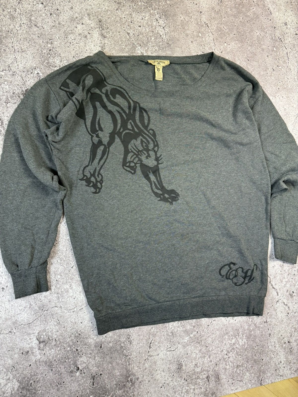 Christian Audigier × Ed Hardy × Vintage Ed Hardy by Christian Audigier Sweater Vintage Size US M / EU 48-50 / 2 - 2 Thumbnail
