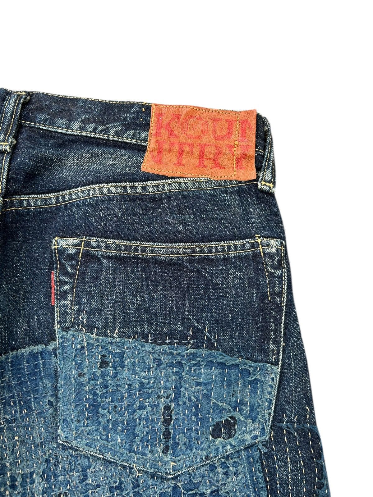 Kapital Kapital Kountry BORO Selvedge Denim Shorts (Kiro Hirata) Size US 31 - 3 Thumbnail