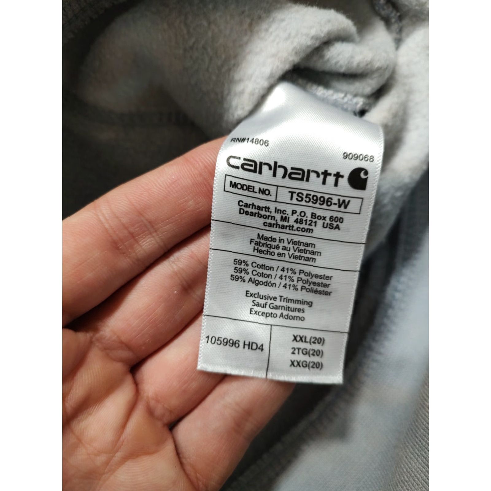 Carhartt Carhartt Hoodie Womens XXL Blue Relaxed Pullover Sweatshirt Acid Wash Tie Dye Size XXL / US 16-18 / IT 52-54 - 5 Thumbnail