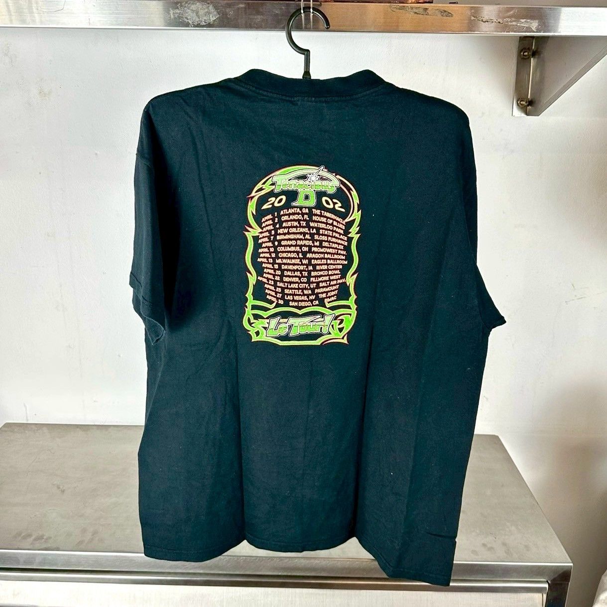 Vintage ​​​​​​​​2002 Tenacious D Le Tour! Jack Black Rock Duo Tee Size US XL / EU 56 / 4 - 3 Thumbnail