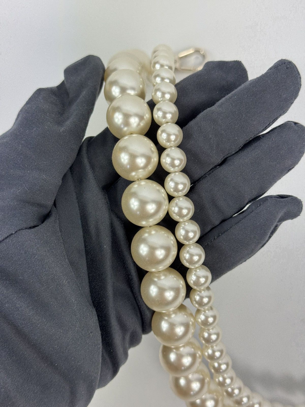 Simone Rocha SILVER TONE FAUX PEARL BAG / JEANS CHARM STRAP Size ONE SIZE - 4 Thumbnail