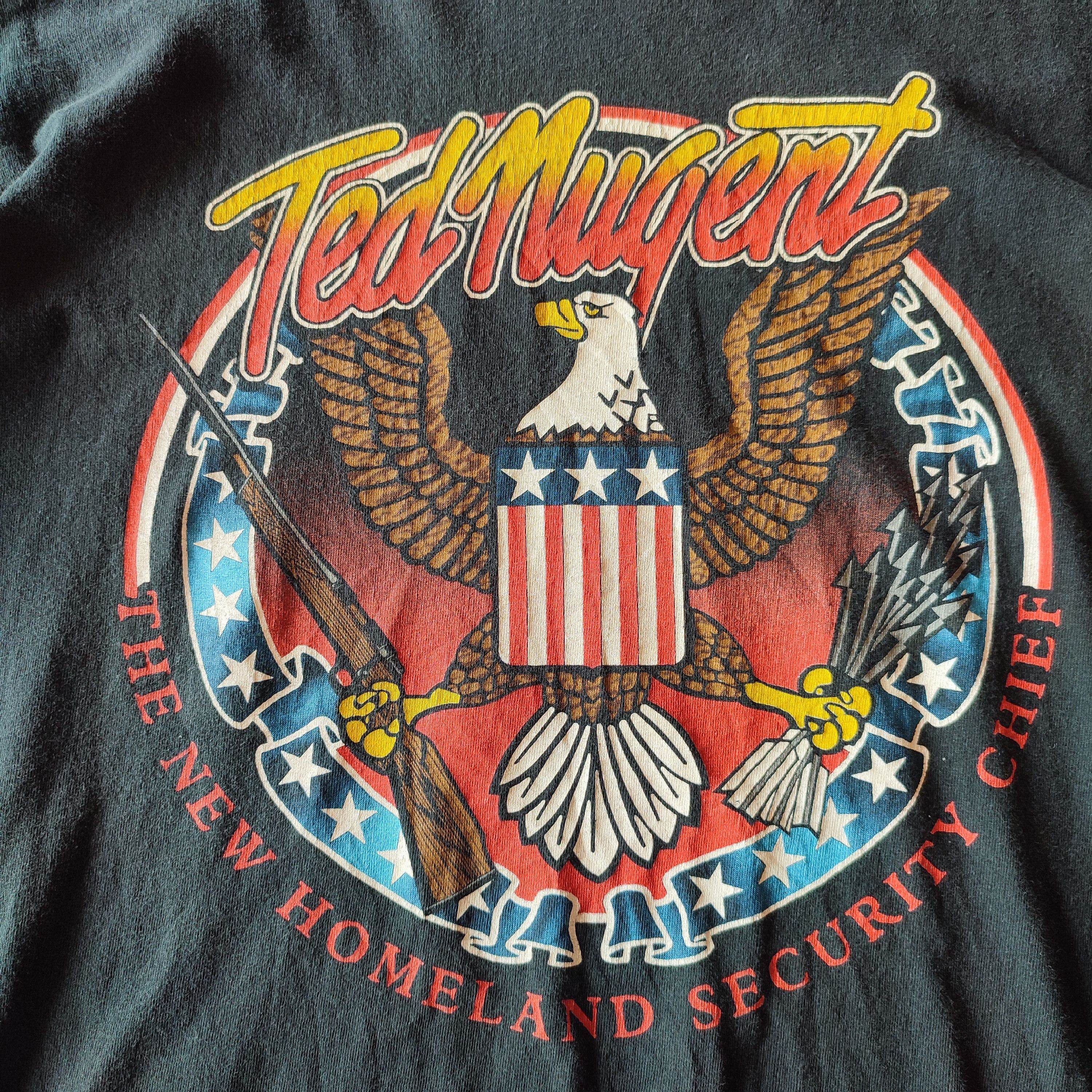 Anvil × Band Tees × Vintage TED NUGENT T SHIRT Size US M / EU 48-50 / 2 - 3 Thumbnail