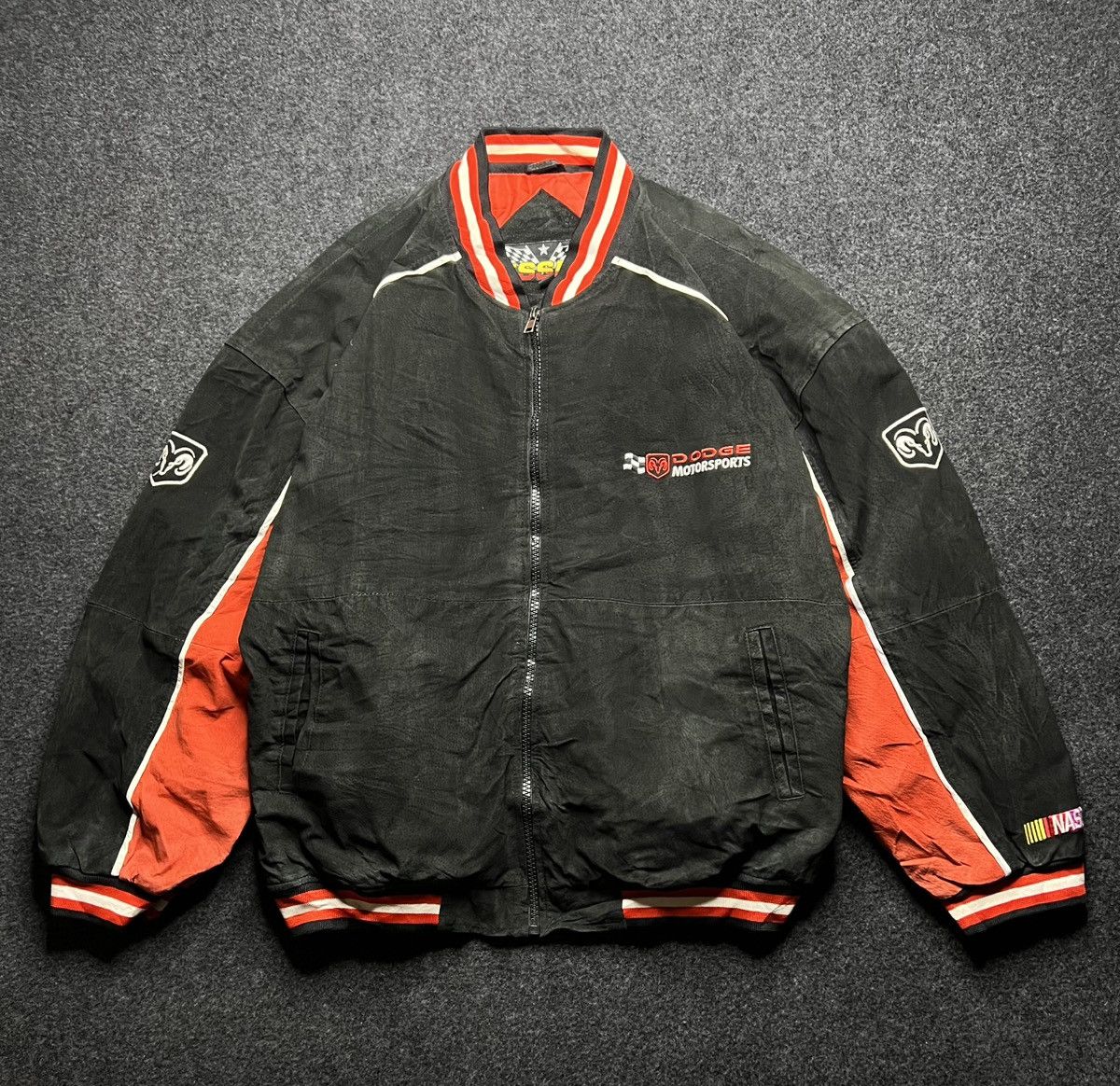 Other VTG NASCAR Essex Dodge Motorsports Real Suede Leather Jacket Size US XL / EU 56 / 4 - 1 Thumbnail