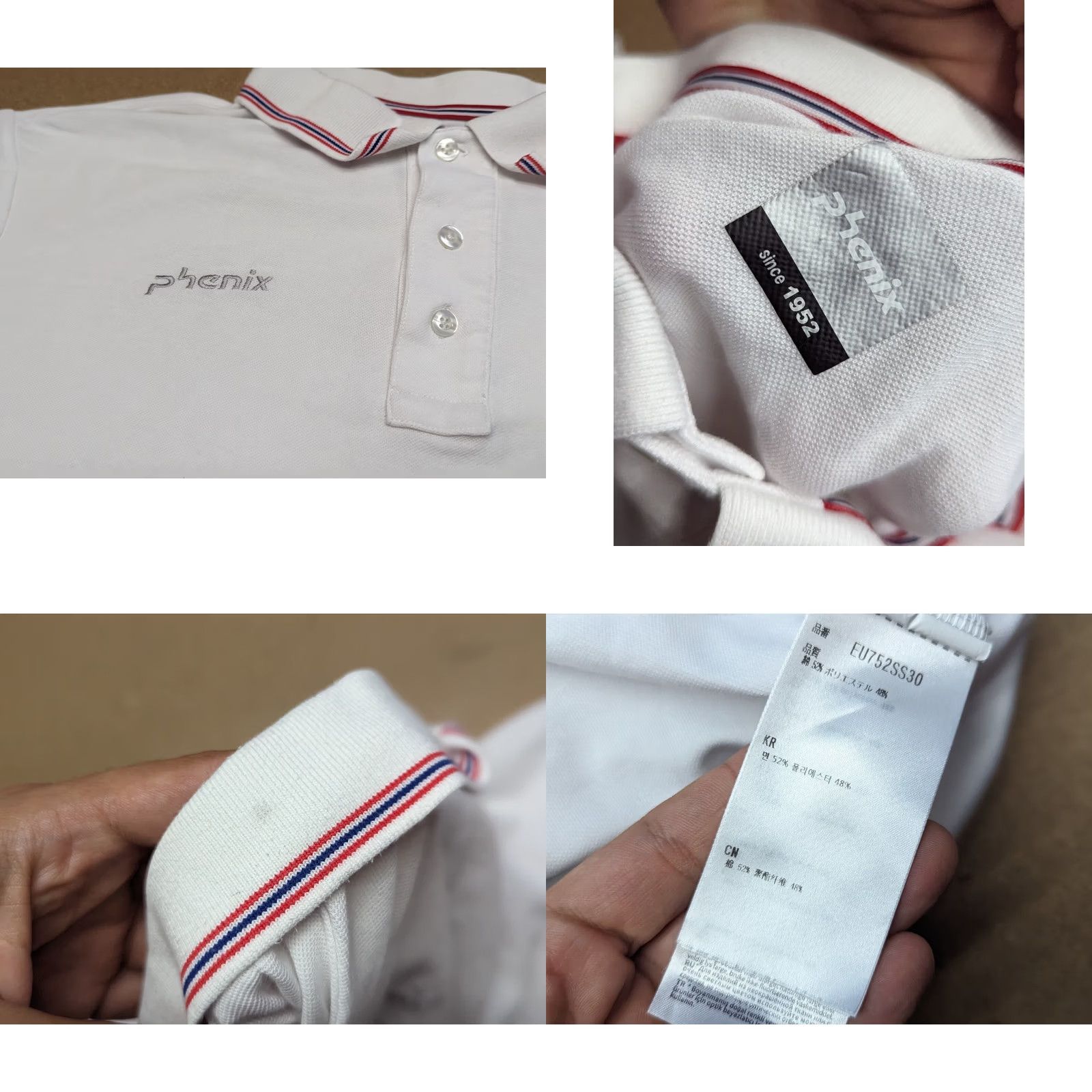 Vintage Phenix Norway Team 2018 Mens Polo Shirt Size L White Large Pique Shirt Mens Size US L / EU 52-54 / 3 - 8 Thumbnail