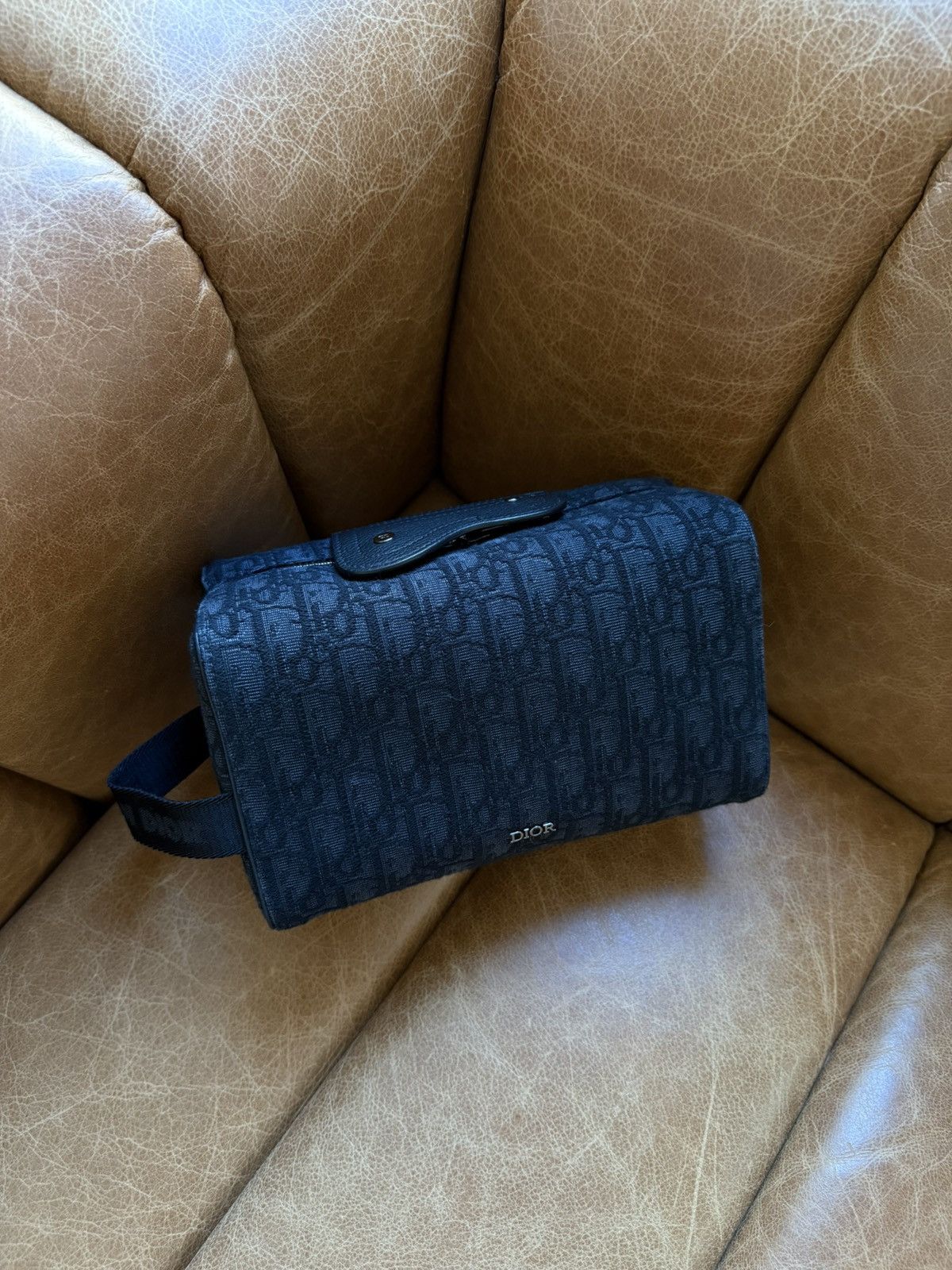 Dior Black Oblique Saddle Pouch Size ONE SIZE - 1 Thumbnail