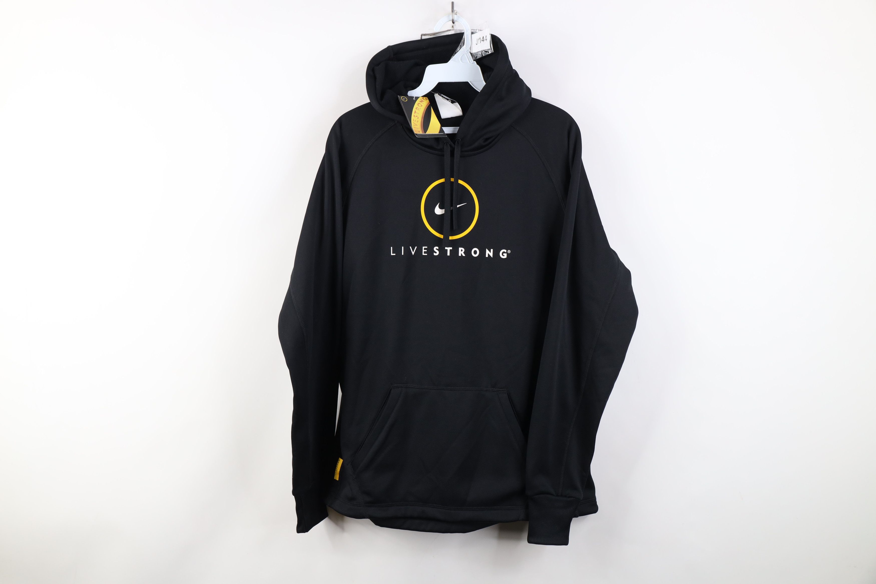 Nike Deadstock Vintage Y2K Nike Livestrong Armstrong Hoodie Black Size M / US 6-8 / IT 42-44 - 1 Thumbnail