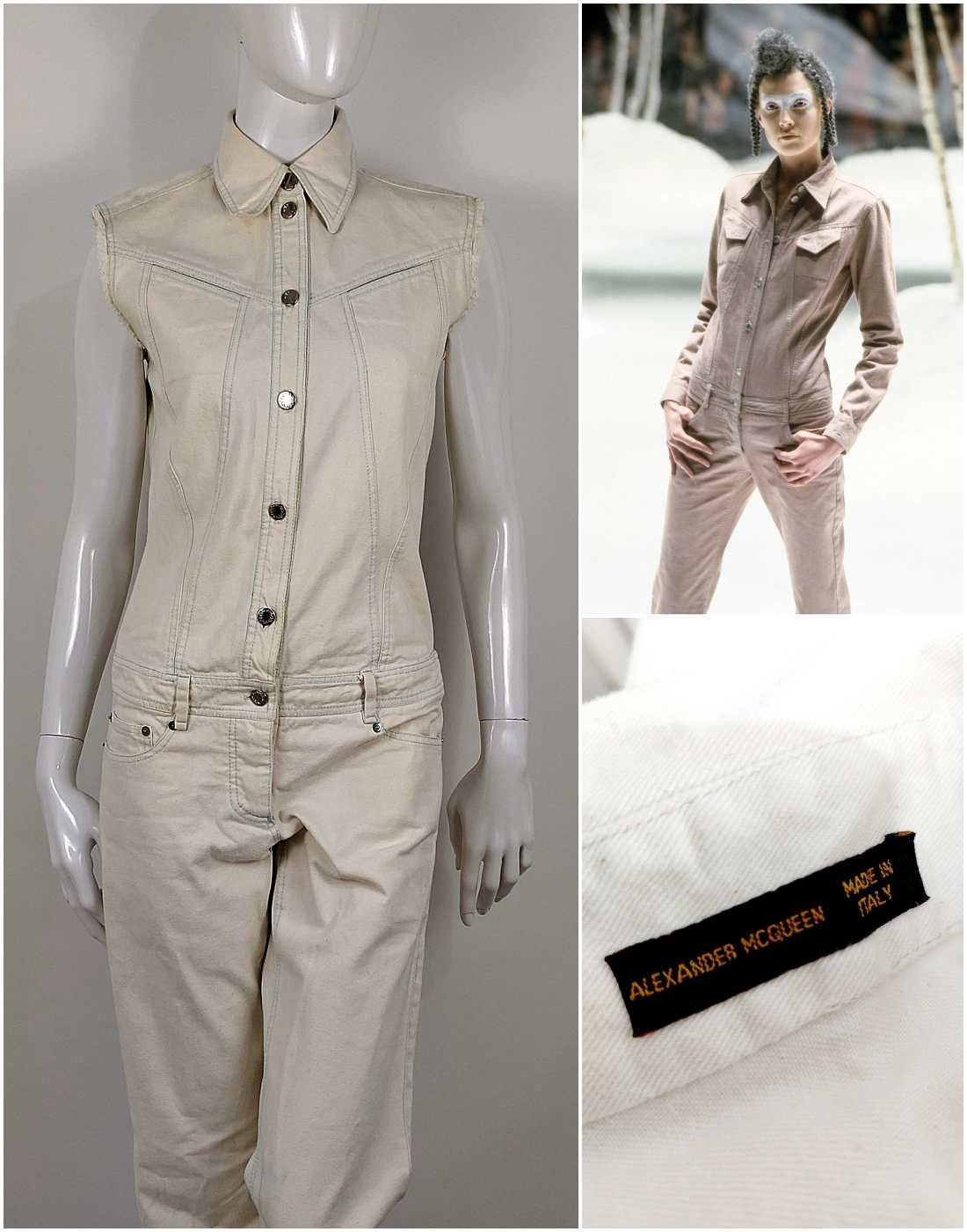 Alexander McQueen Runway Alexander McQueen The Overlook 1999 AW Jumpsuit Size 27" / US 4 / IT 40 - 1 Thumbnail