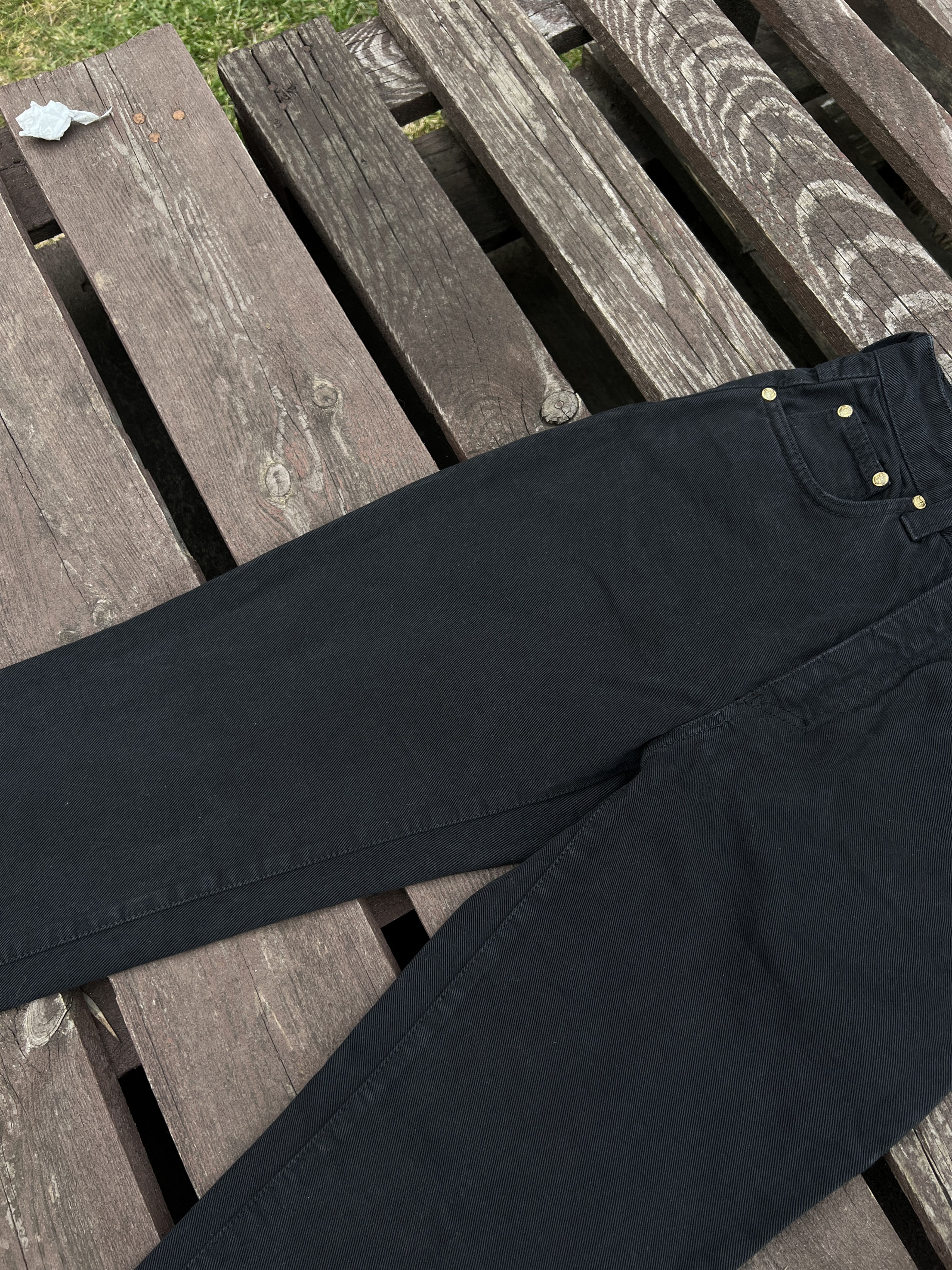 Versace Versace Jeans Couture 90s Vintage Denim Black Jeans Size 24" / US 00 / IT 34 - 20 Thumbnail