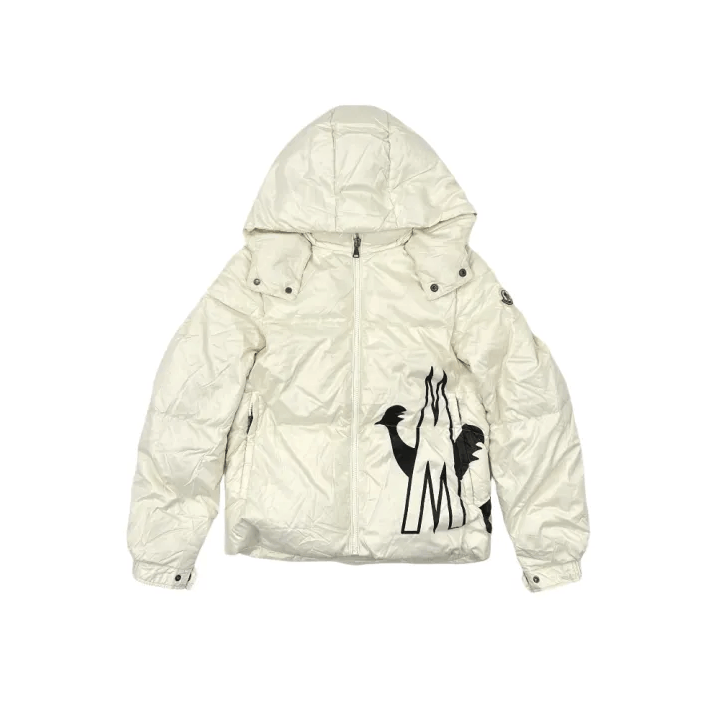 Moncler Moncler Kids Logo Print Hooded Down Jacket Size US M / EU 48-50 / 2 - 1 Thumbnail