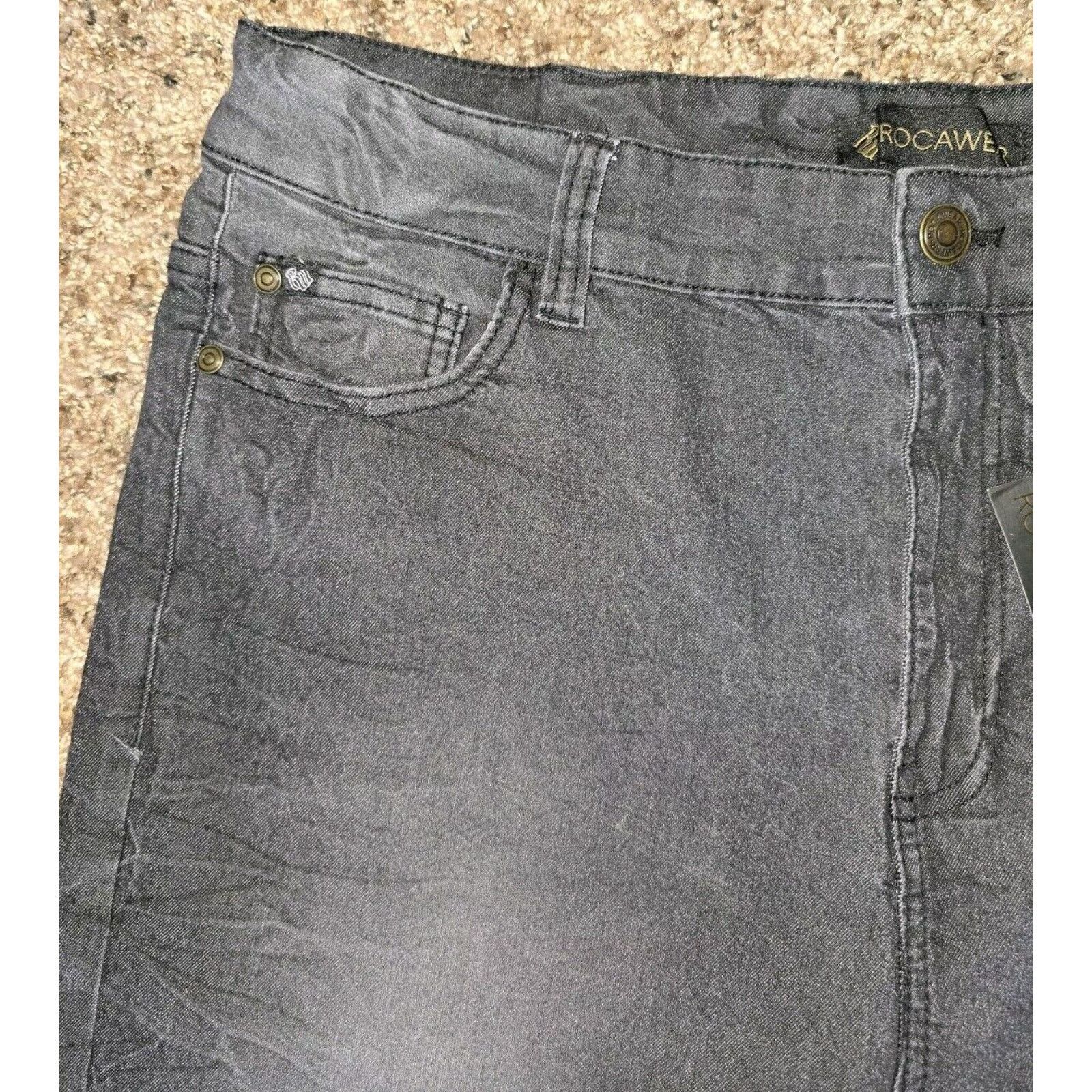 Rocawear Rocawear Black Jeans Mens 42x32 Straight Fit Faded Look NWT Size US 42 / EU 58 - 3 Thumbnail