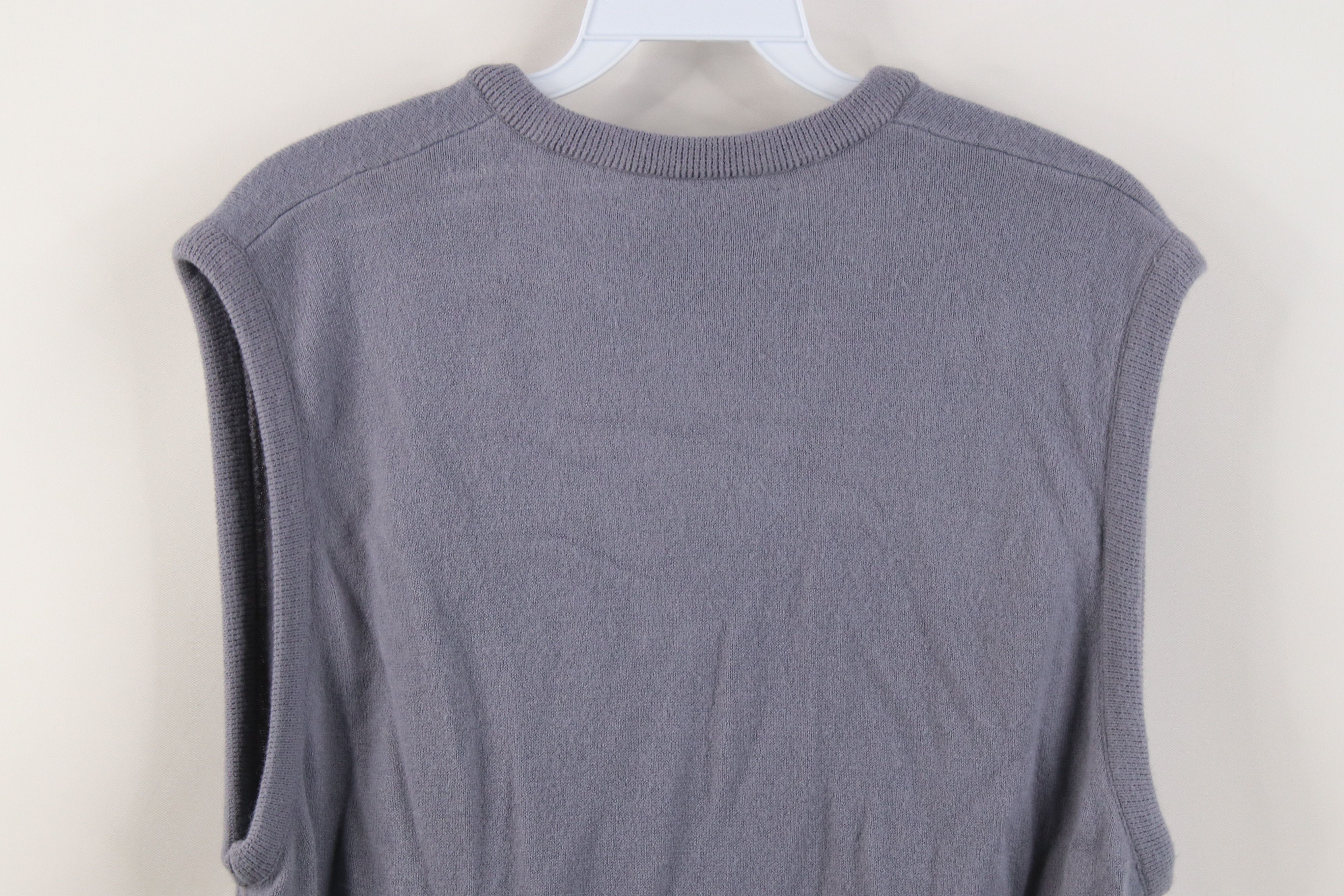 Vintage Vintage 70s Streetwear Soft Knit Sweater Vest Steel Blue USA Size L / US 10 / IT 46 - 8 Thumbnail