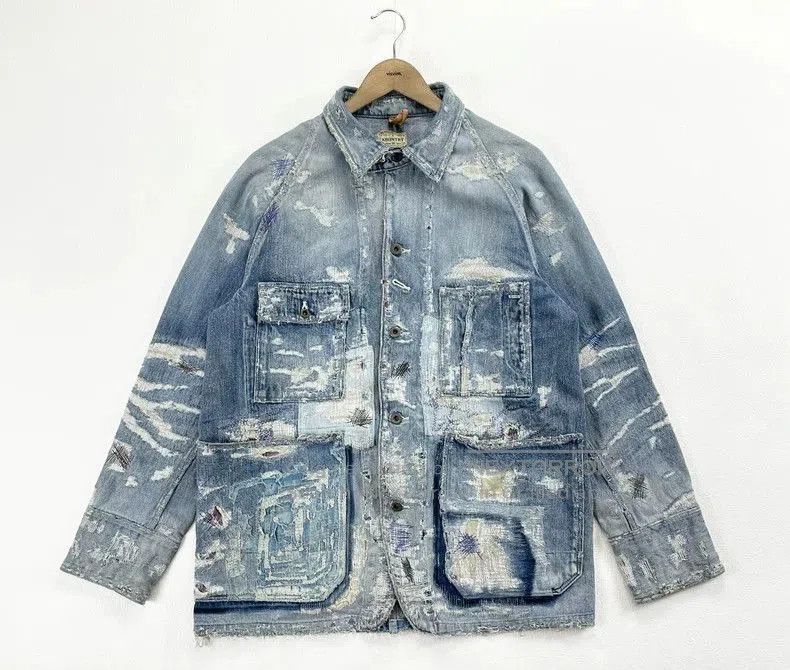 Kapital Kapital Boro Patchwork Denim Jacket. Size US M / EU 48-50 / 2 - 1 Thumbnail