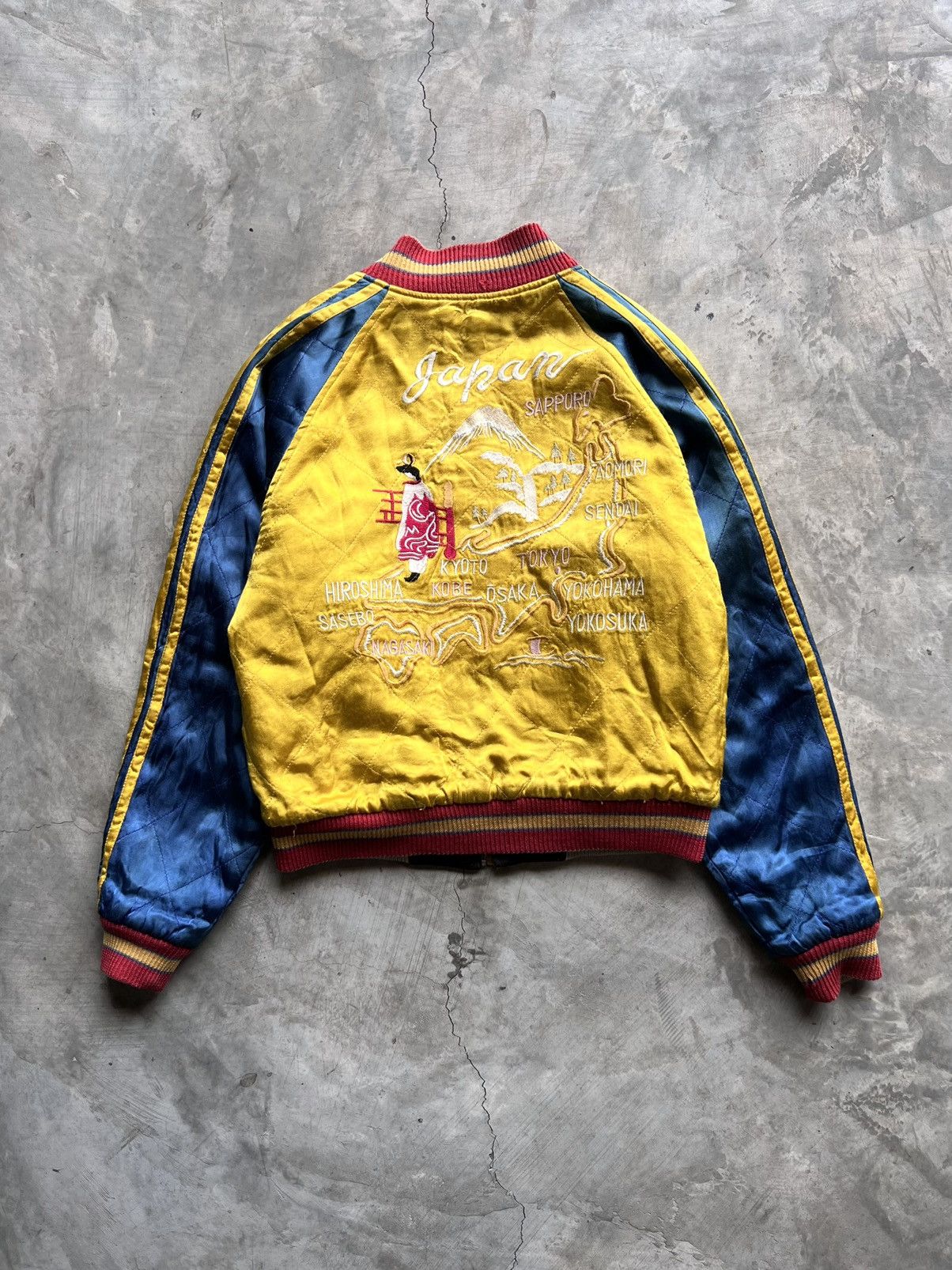 Vintage Rare Vintage 80s Sukajan Souvenir Jacket Size US XS / EU 42 / 0 - 6 Thumbnail