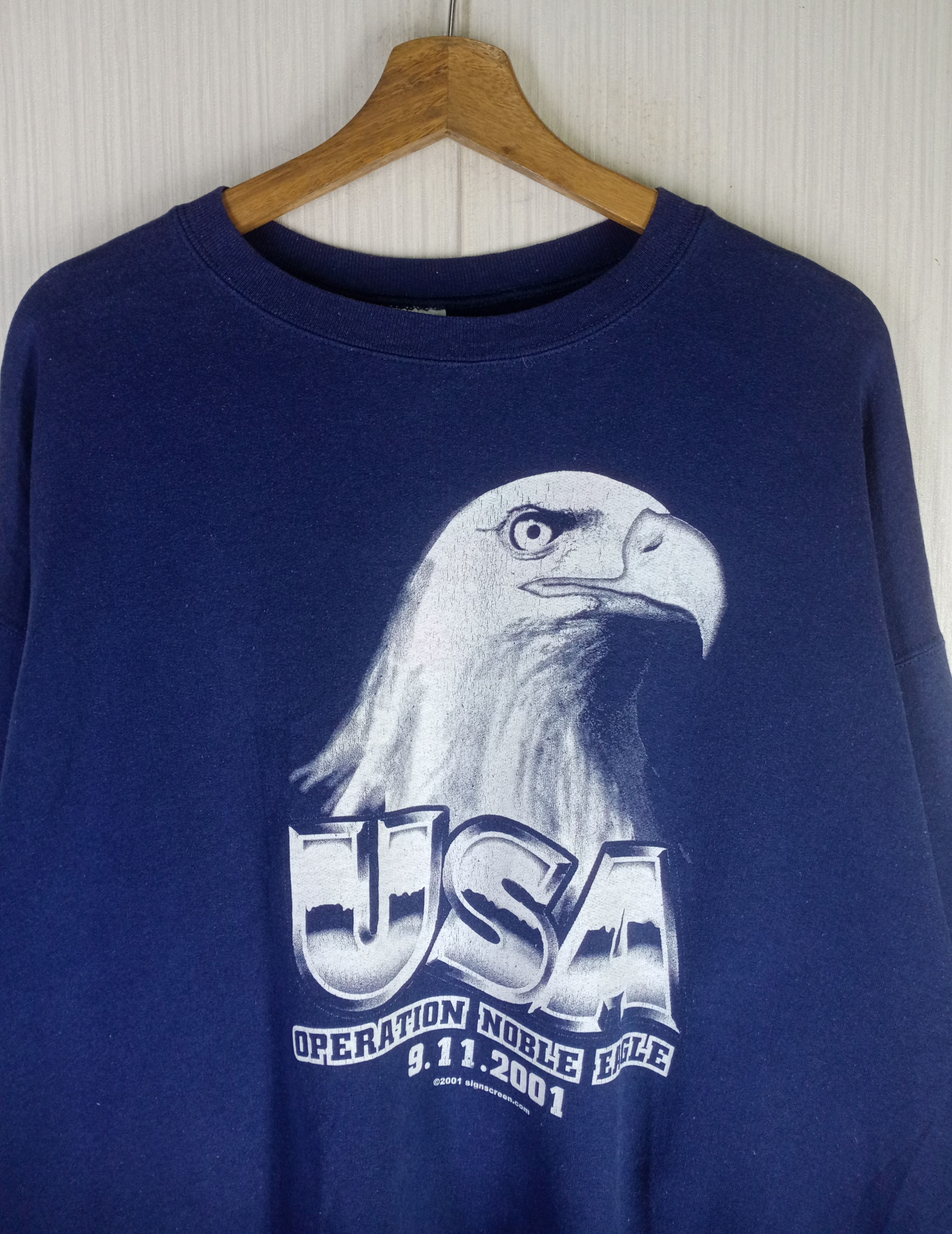 Vintage Vintage 2001 USA Operation Noble Eagles Size US XL / EU 56 / 4 - 3 Thumbnail