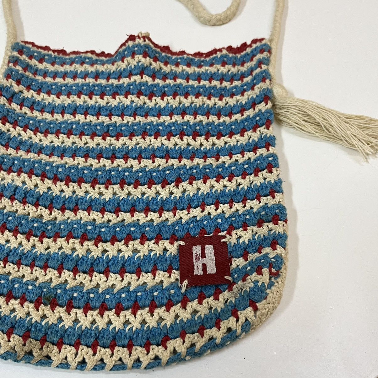 Hysteric Glamour × Japanese Brand × Vintage Vintage Hysteric Glamour Crochet Knit Sling Bag Size ONE SIZE - 5 Thumbnail