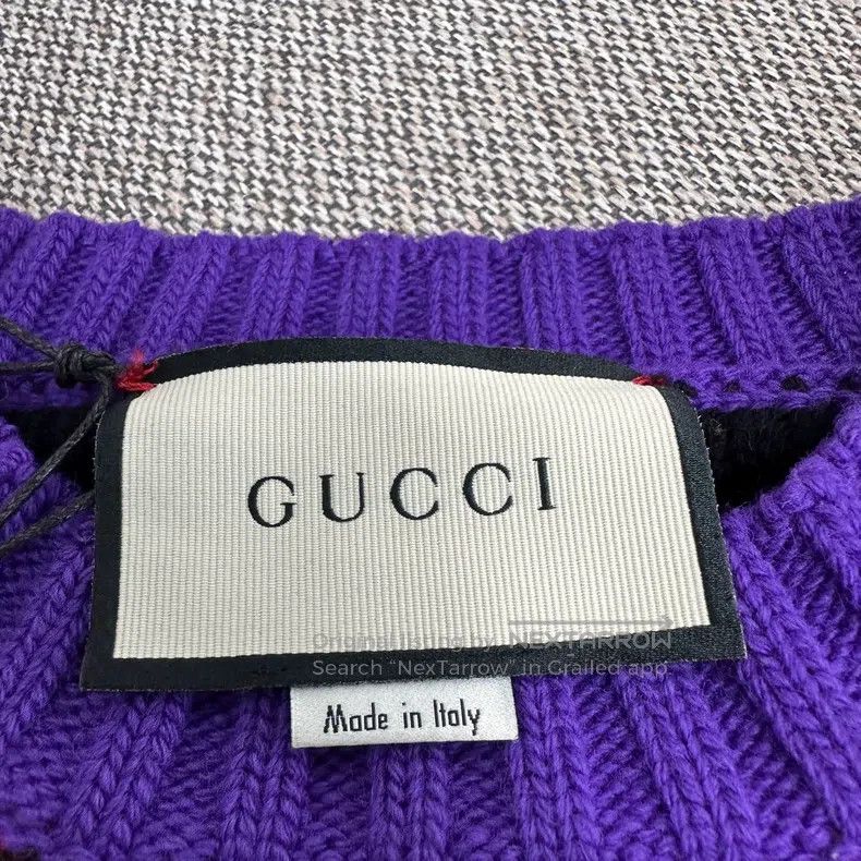 Gucci Gucci Contrast colour cat head full print sweater long sle Size S / US 4 / IT 40 - 3 Thumbnail