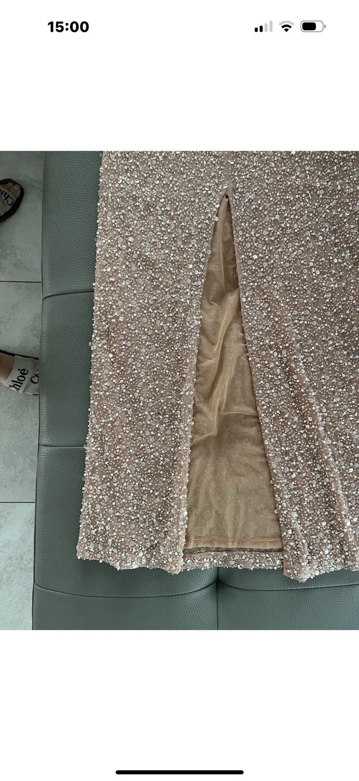 Bcbgmaxazria BCBGMAXAZRIA Jules Beaded Semi-Sheer Halter Gown Size XS / US 0-2 / IT 36-38 - 17 Thumbnail