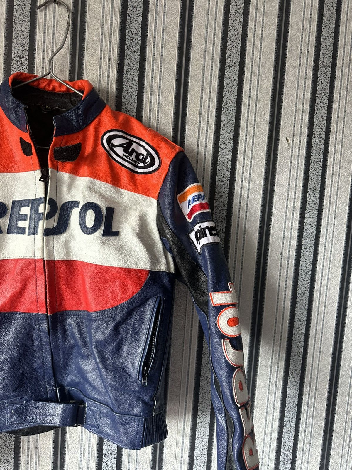 Honda Honda HRS Repsol Racing Leather Motorcycle Biker Jacket Size XXL / US 16-18 / IT 52-54 - 3 Thumbnail
