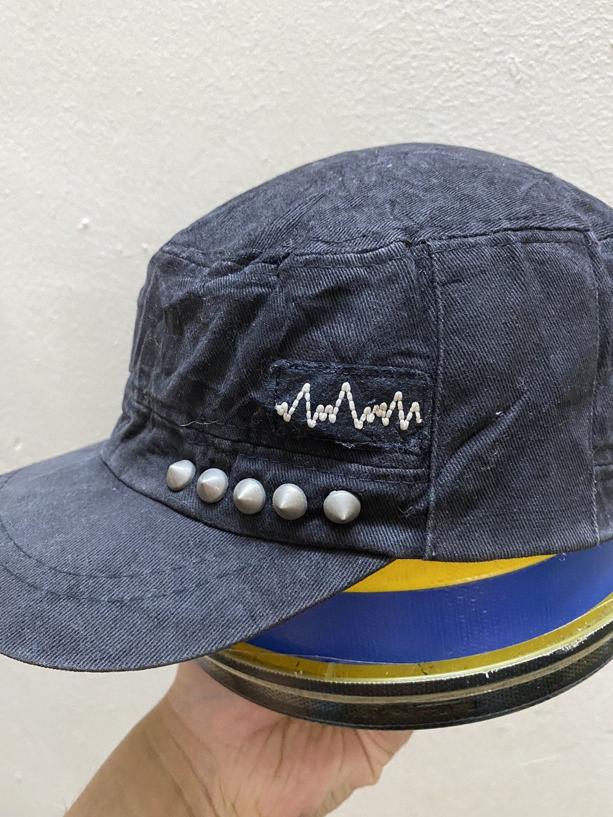 Japanese Brand × Vintage Twofold Style Vintage Struded Cadet Distressed Style Cap Hat Size ONE SIZE - 2 Thumbnail