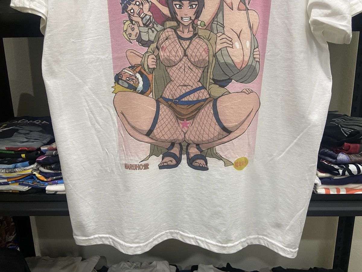 Anime × Gildan Y2K 00s NARUTO Nude Anime cartoon Japan funny T-Shirt Size US XXL / EU 58 / 5 - 4 Thumbnail