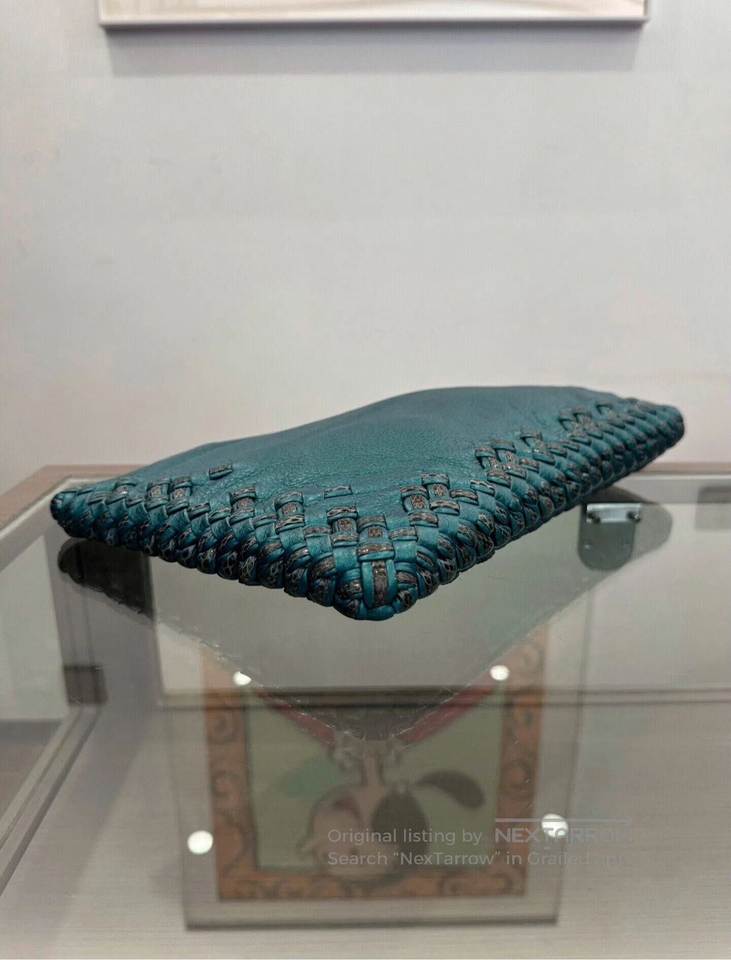 Bottega Veneta Bottega Veneta Blue Woven Clutch 31cm. Size ONE SIZE - 5 Thumbnail