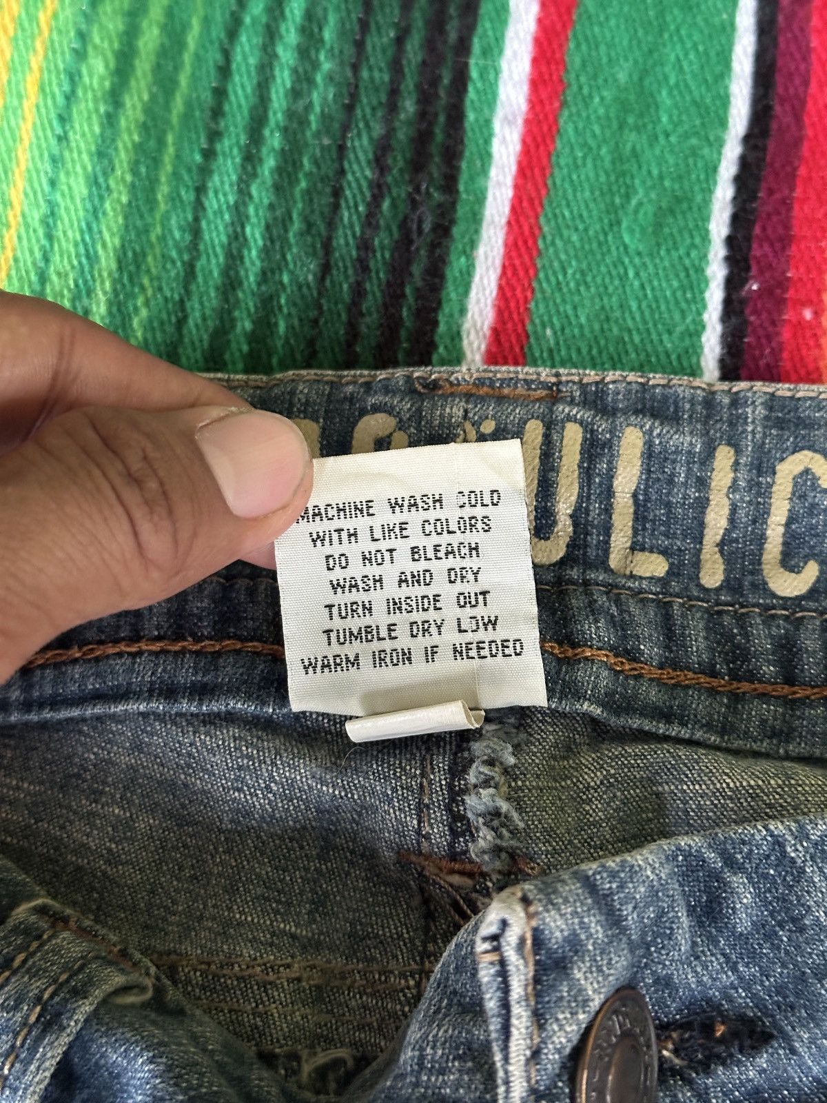 Kapital Flare 90s Style Hydraulic Denim 34x43 Size US 34 / EU 50 - 5 Thumbnail