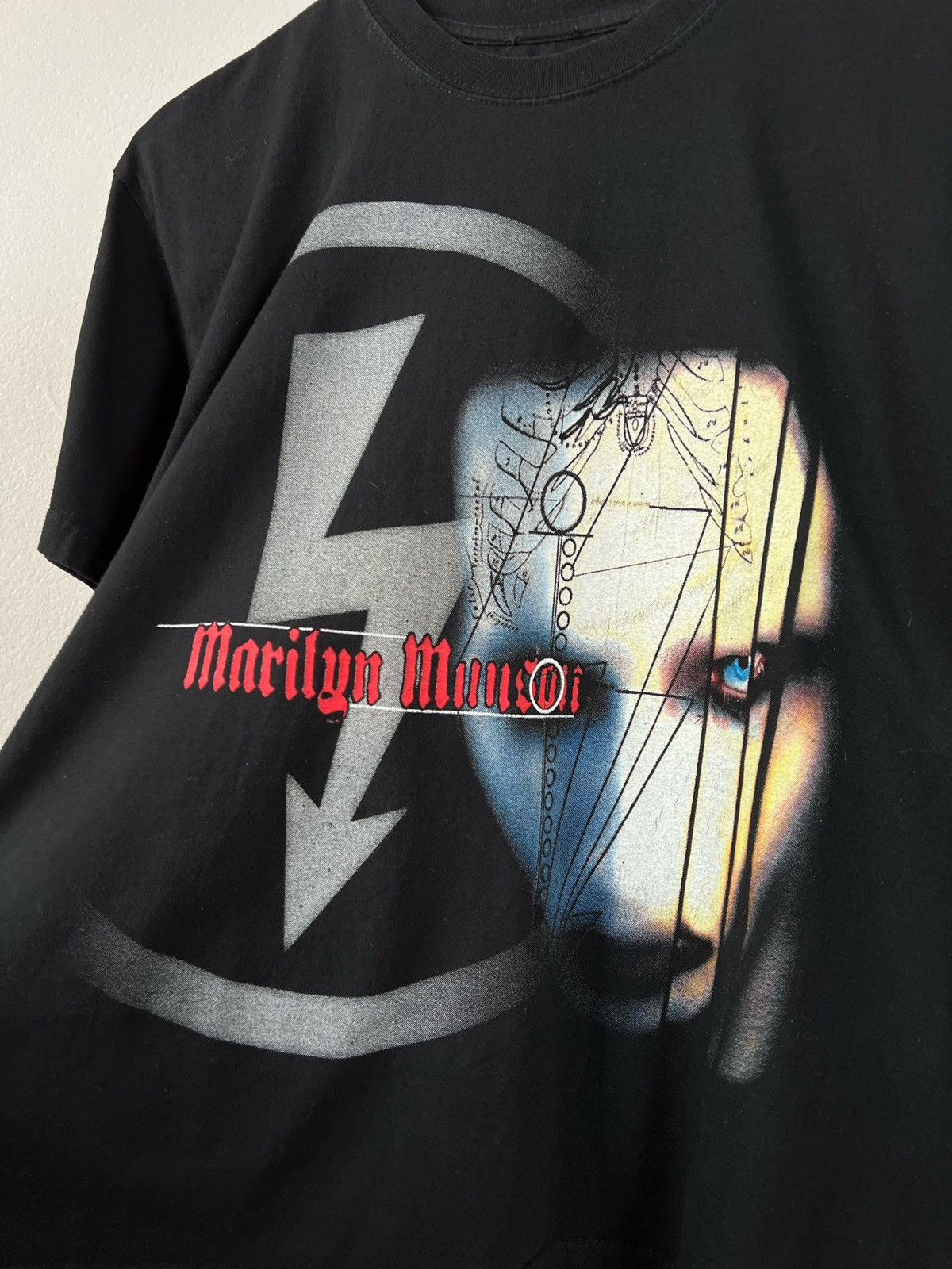 Band Tees × Marilyn Manson × Vintage Vintage Marilyn Manson T-Shirt Faded rare tee Size US XL / EU 56 / 4 - 4 Thumbnail