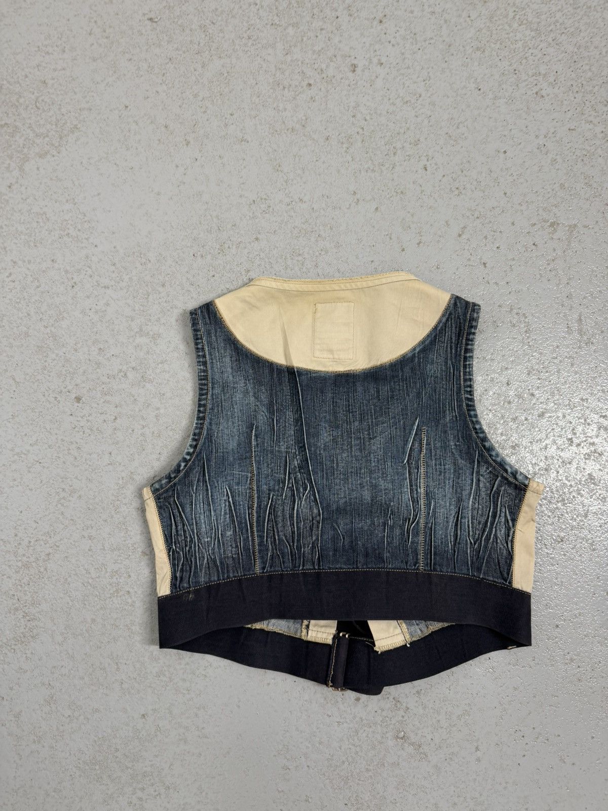 Marithe + Francois Girbaud Vintage 00s Marithe Francois Girbaud Denim Vest Size S / US 4 / IT 40 - 11 Thumbnail