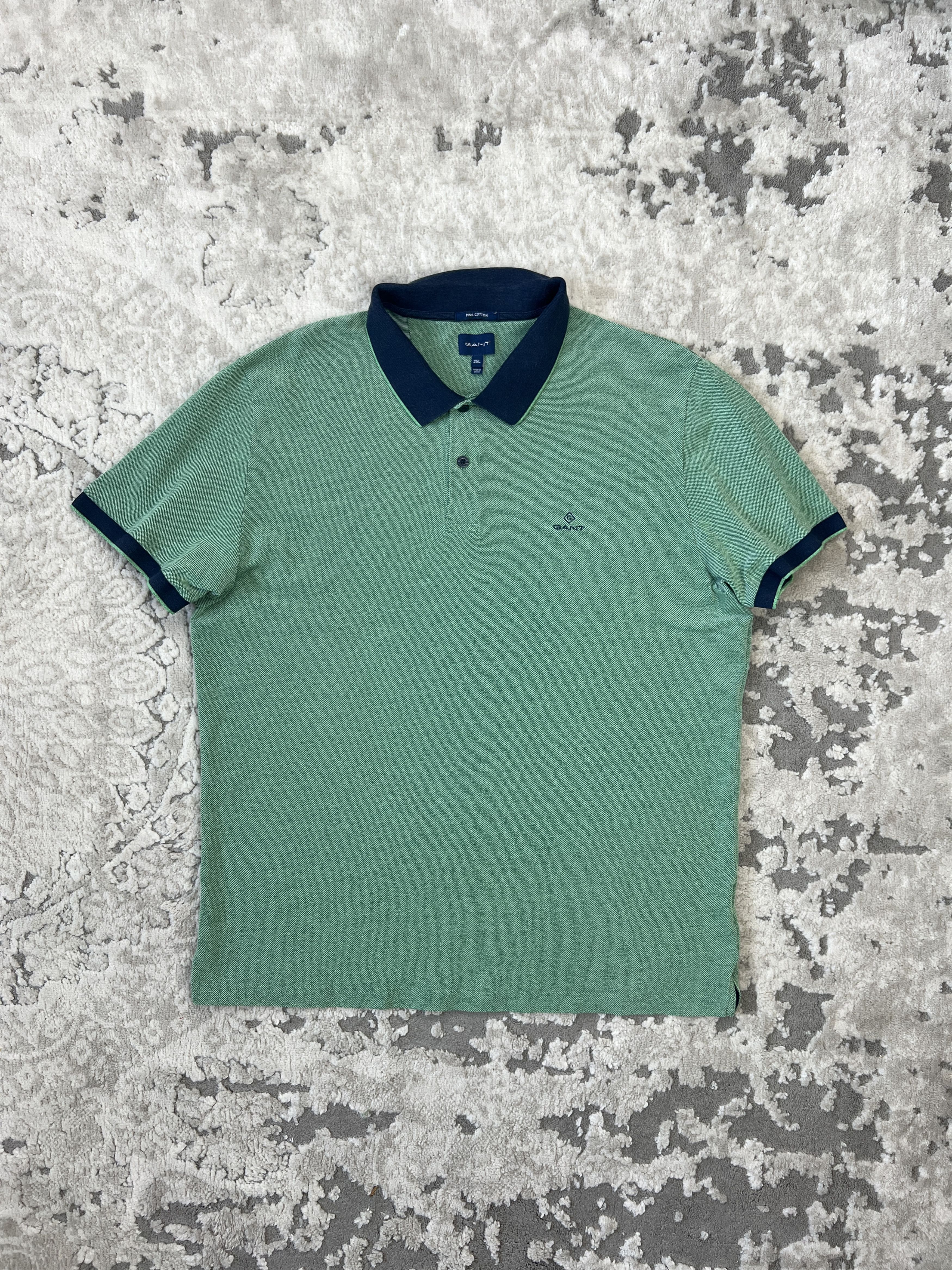 Gant GANT Pima Cotton Green Polo Shirt Size US L / EU 52-54 / 3 - 1 Thumbnail