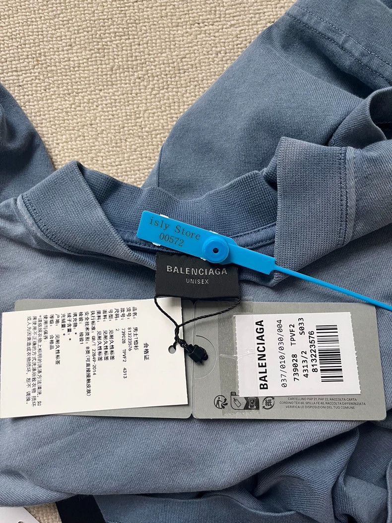 Balenciaga Balenciaga Monogram Logo Printed Crew Neck Pullover Short Size US S / EU 44-46 / 1 - 4 Thumbnail