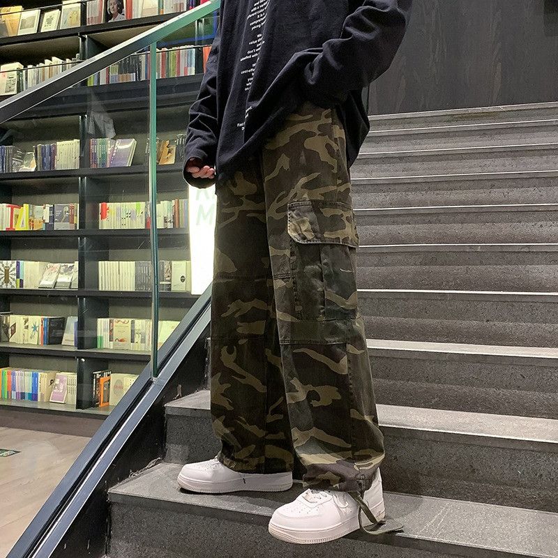 image of Camo Cargo Pants in Blue, Men's (Size 30)