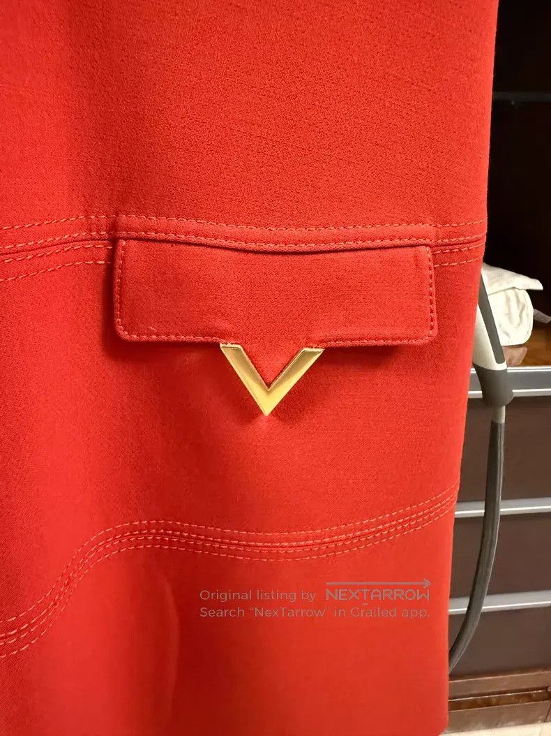 Valentino Valentino Classic metal V-letter pocket dress Size M / US 6-8 / IT 42-44 - 3 Thumbnail