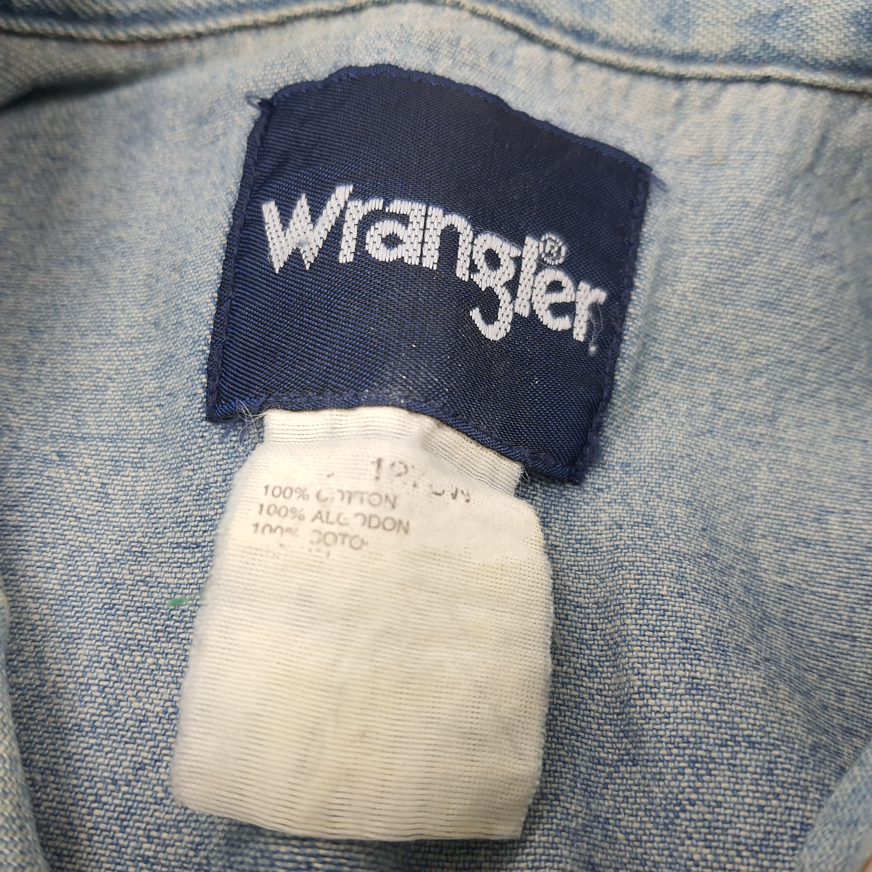 Vintage × Wrangler Vintage Wrangler Denim Button Up Shirt C219N8 Size US M / EU 48-50 / 2 - 4 Thumbnail
