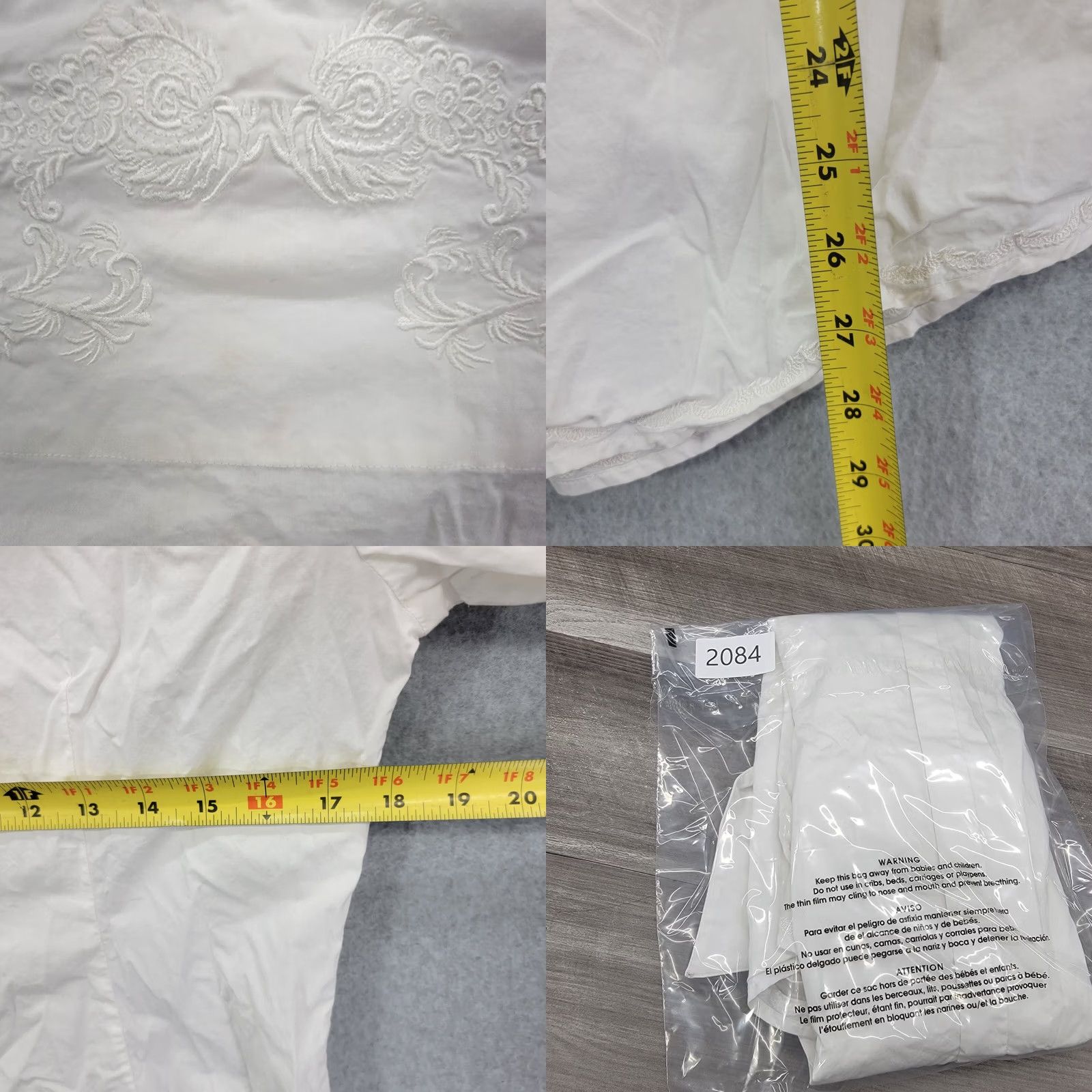 Robert Graham Robert Graham Shirt Womens Medium Button Front White Floral Long Sleeve Size M / US 6-8 / IT 42-44 - 8 Thumbnail