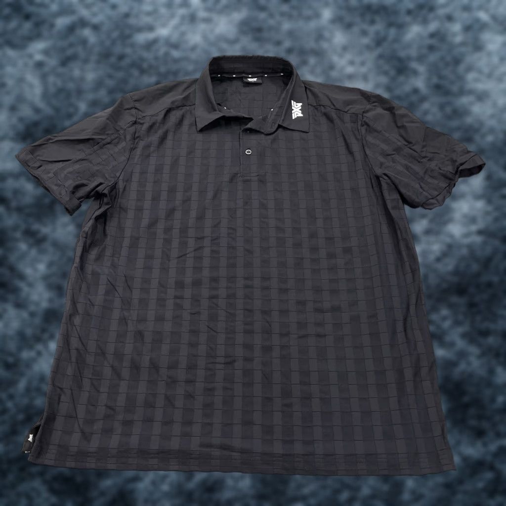 Vintage PXG Polo Shirt Mens Large Black Parsons Xtreme Golf Performance Stretch Logo Shirt Polo Regular Size L Black Logo Sports Golf Adult Mens Size US L / EU 52-54 / 3 - 1 Thumbnail