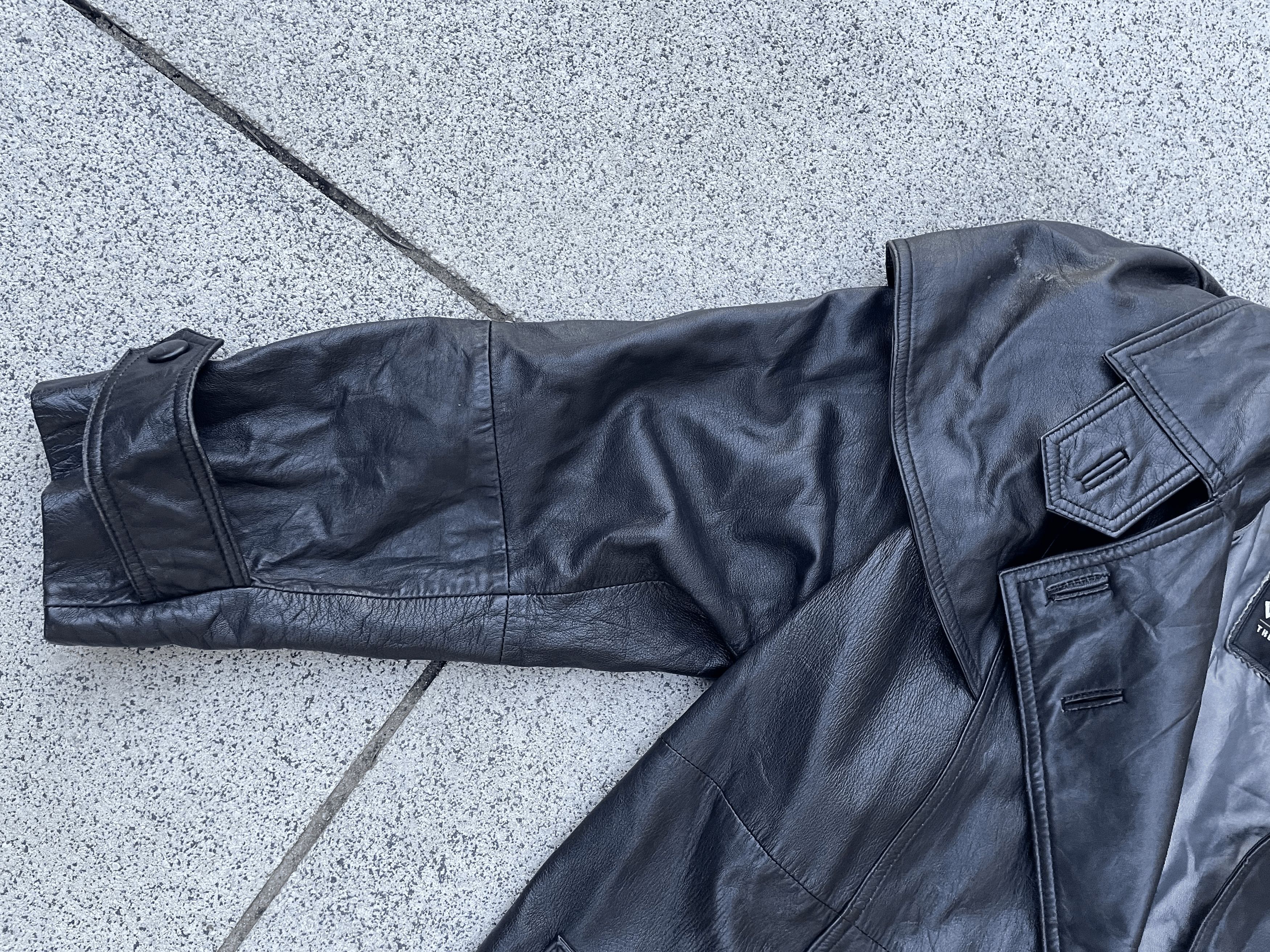 Vintage × Wilsons Leather Vintage Wilsons Leather Double Breasted Trenchcoat Size US M / EU 48-50 / 2 - 2 Thumbnail