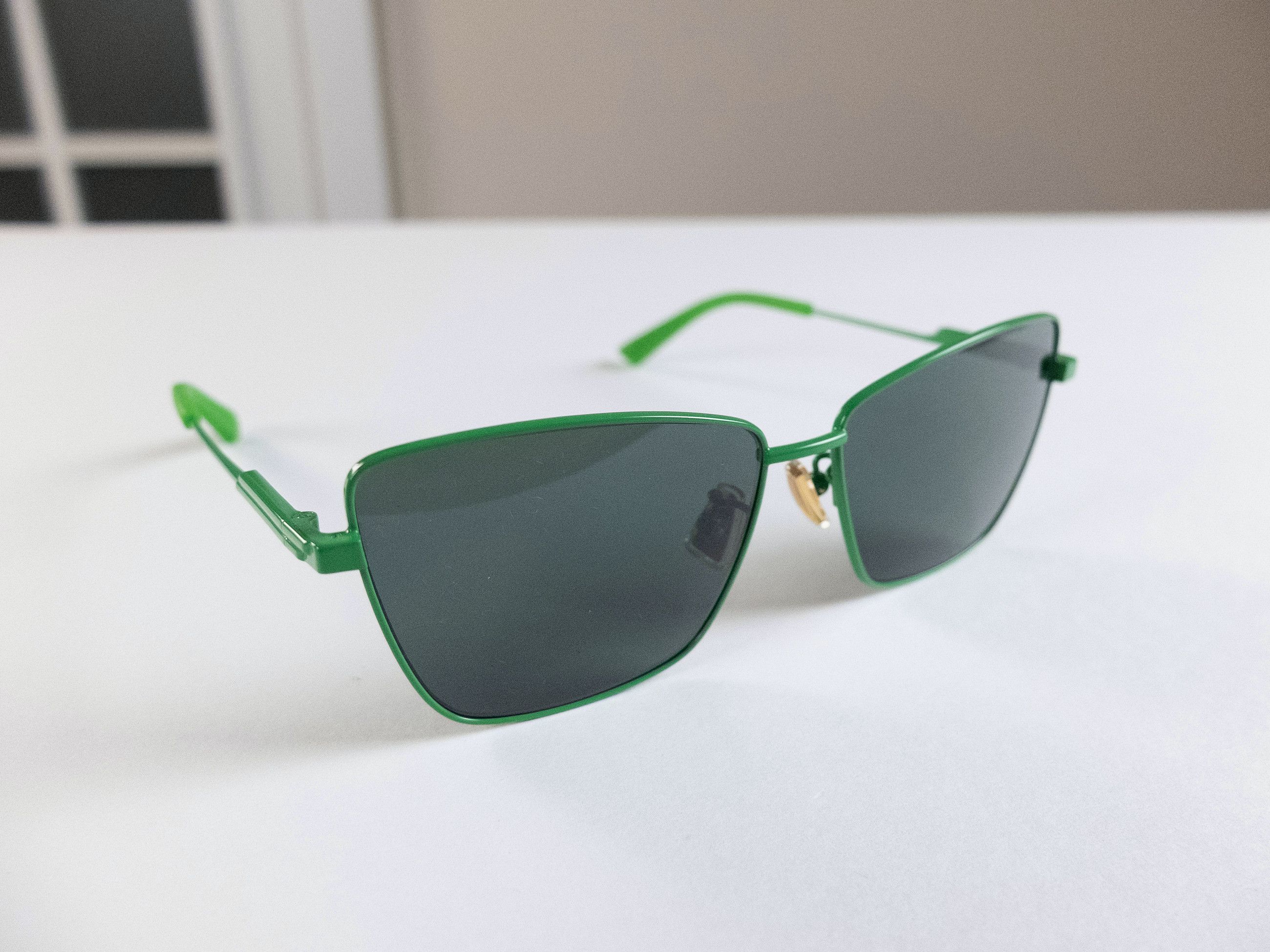 Bottega Veneta BOTTEGA VENETA green metal square sunglasses BV1195S q Size ONE SIZE - 3 Thumbnail