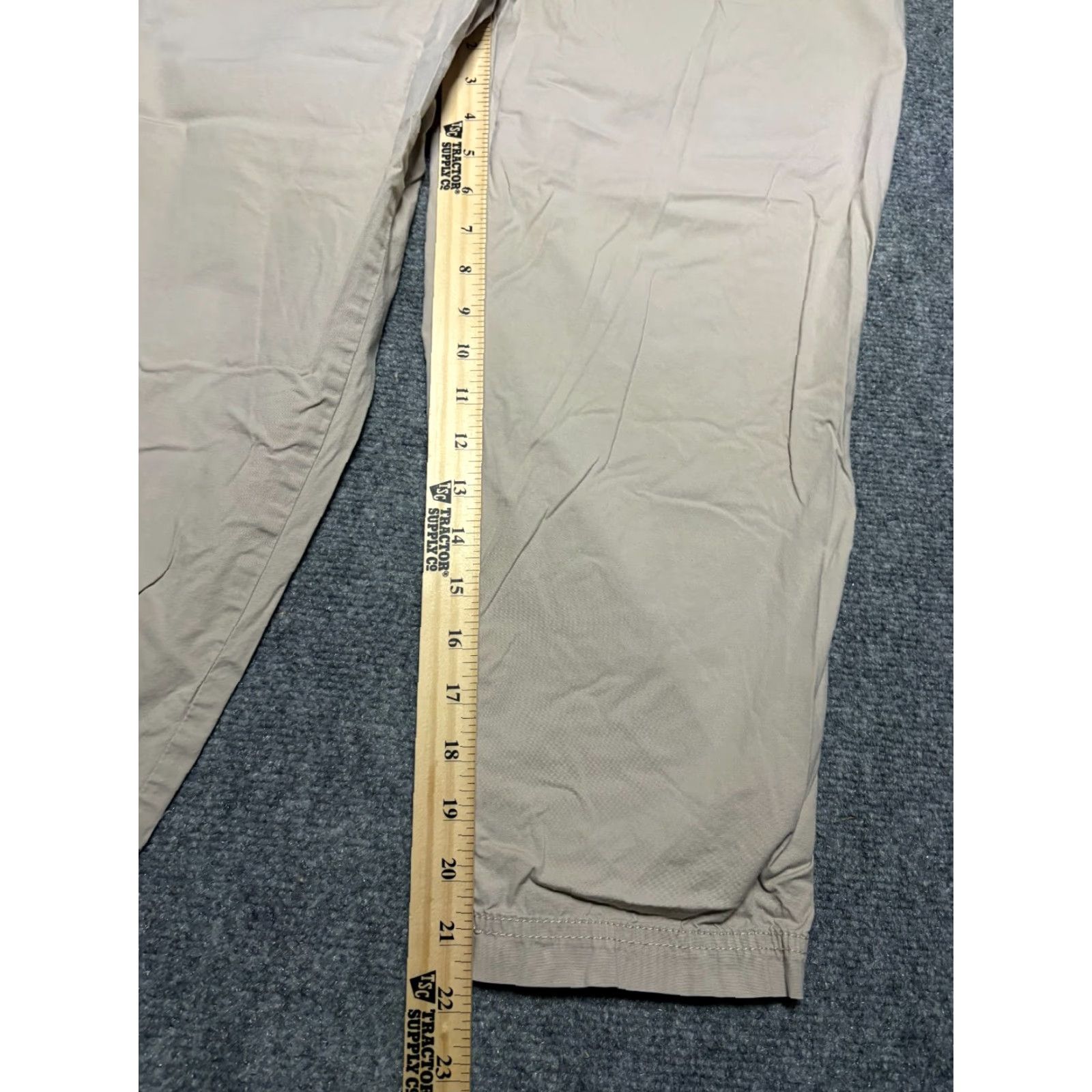 Vintage Chico's Cropped Pants Womens Size 2 Beige Cotton Spandex Capris City Minimalist Capsule Size 26" / US 2 / IT 38 - 3 Thumbnail