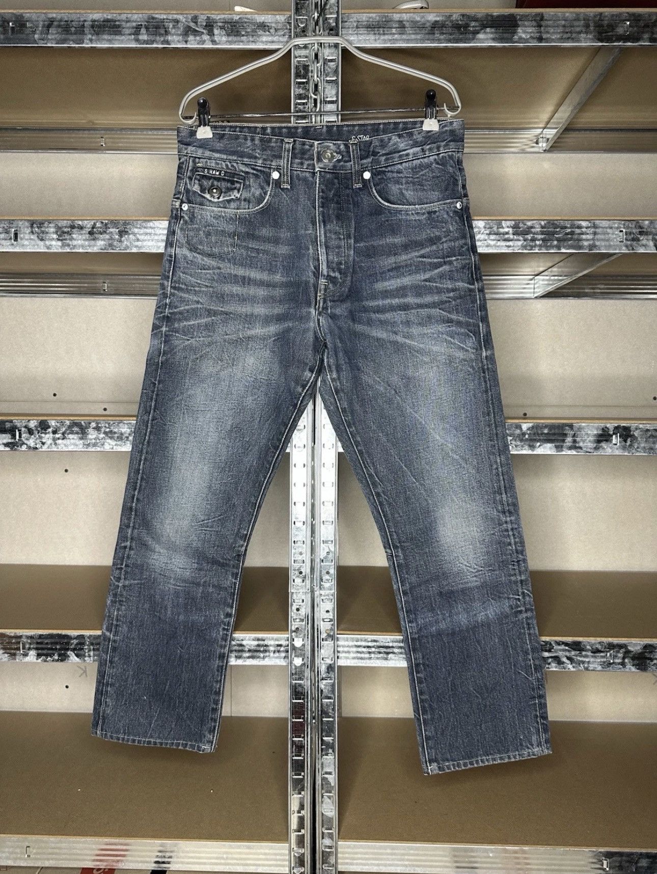 G-Star G-Star RAW Morris Jeans Denim Size 30 3301 Distressed Wash Size US 30 / EU 46 - 1 Thumbnail