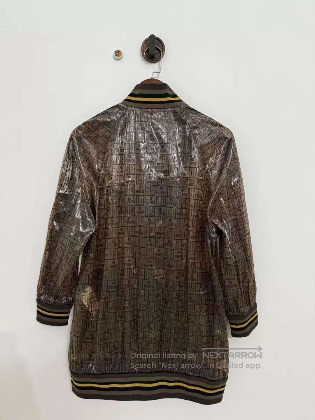Fendi Fendi Brown Monogram Logo Transparent Jacket. Size S / US 4 / IT 40 - 3 Thumbnail