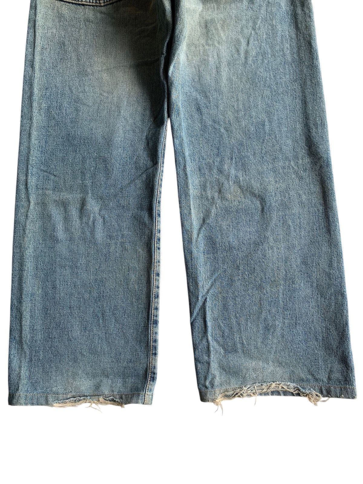 Kapital VINTAGE EDWIN 505 BAGGY SELVEDGE FADED DISTRESSED DENIM Size US 33 - 8 Thumbnail