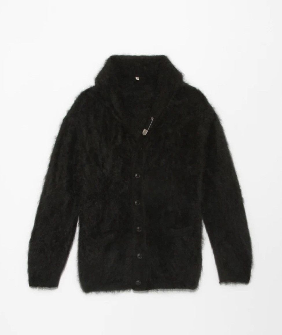 R13 Shawled Cashmere Distressed Edge Cardigan Size US L / EU 52-54 / 3 - 3 Thumbnail
