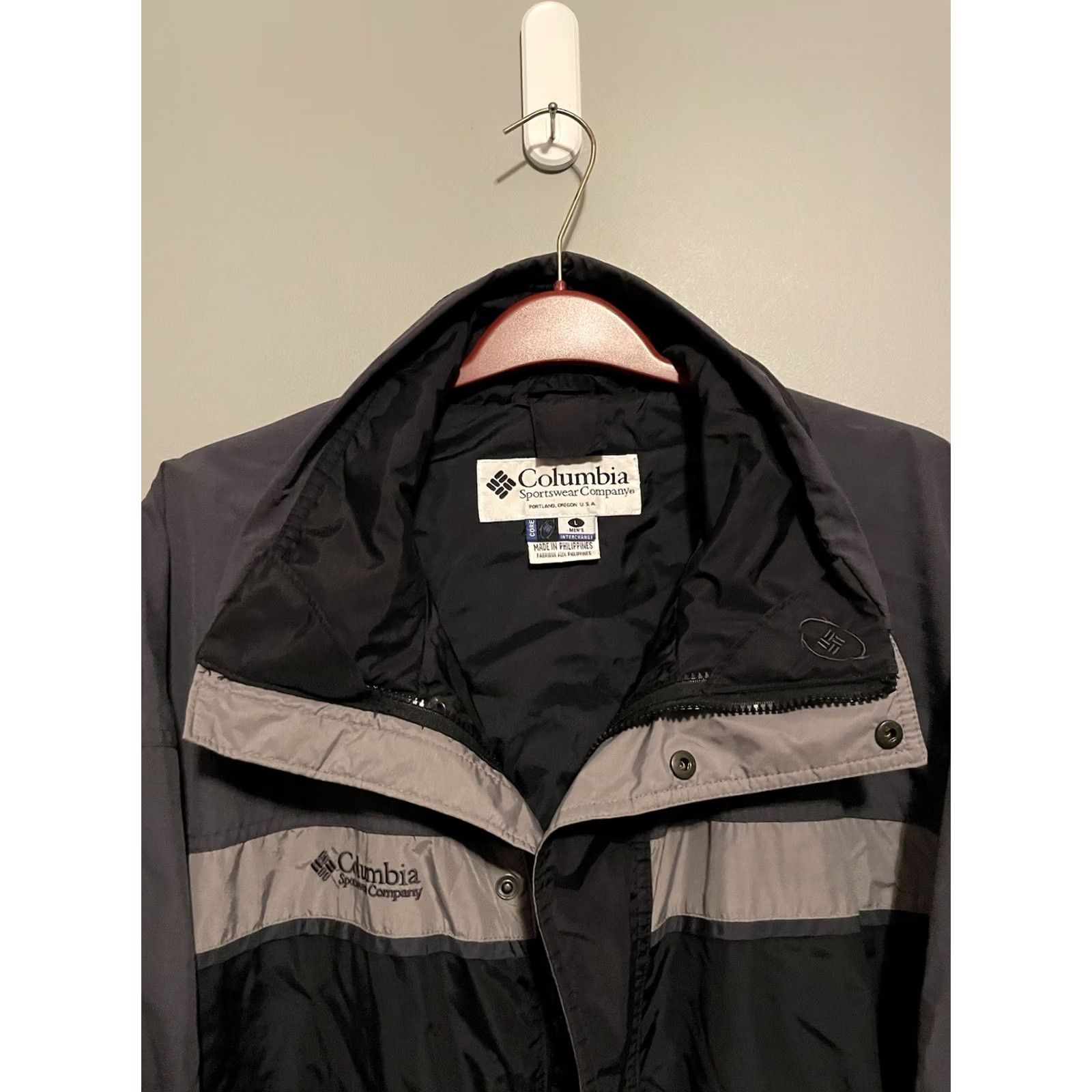 Vintage VINTAGE Columbia Interchange Bugaboo Jacket Black Grey Men's L Windbreaker Size US L / EU 52-54 / 3 - 5 Thumbnail