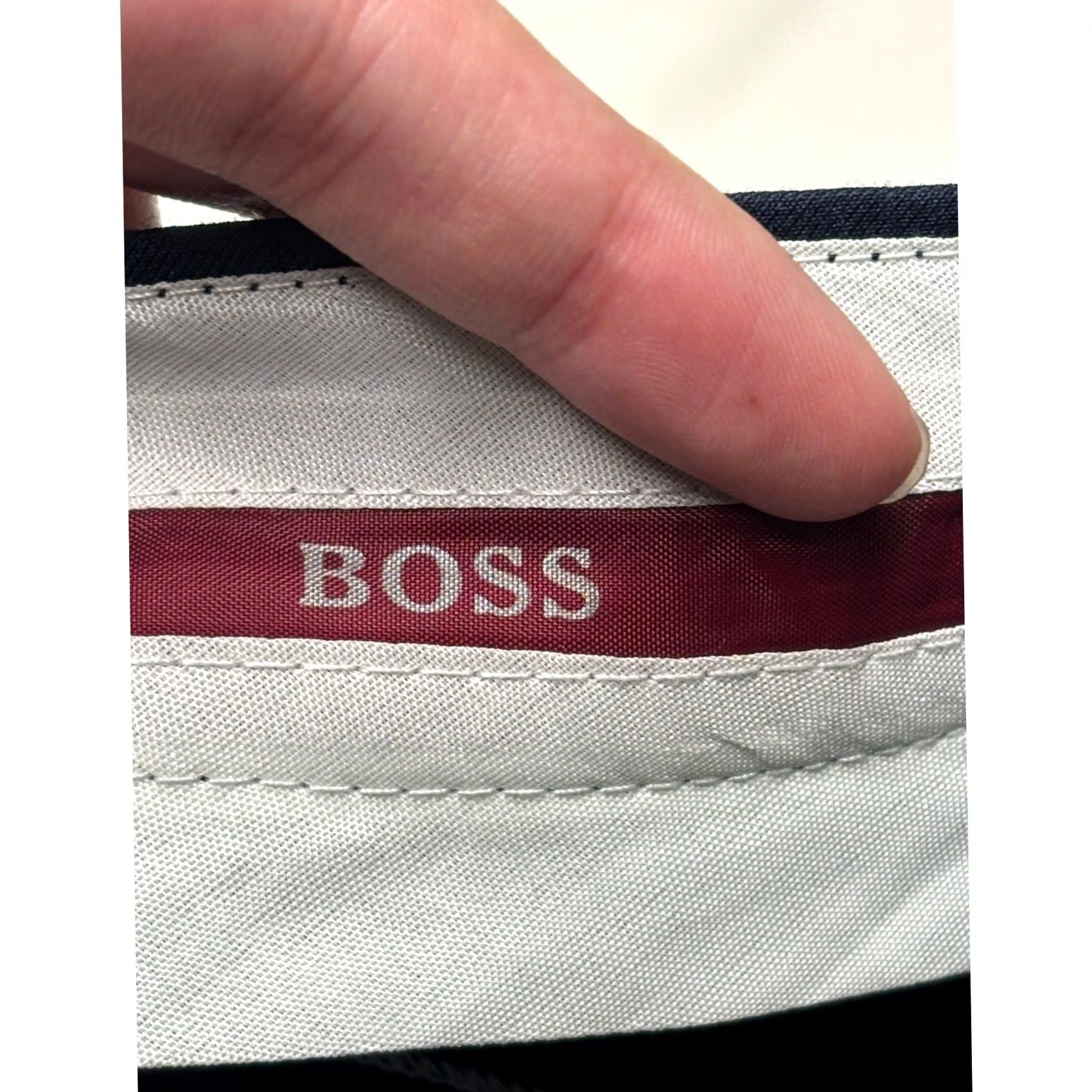 Hugo Boss HUGO BOSS Navy Blue Dress Pants Wool Flat Front Trousers Slacks W38 L31 Mens IT 54 Regular Formal Business Wedding Dress Pants Size US 38 / EU 54 - 6 Thumbnail