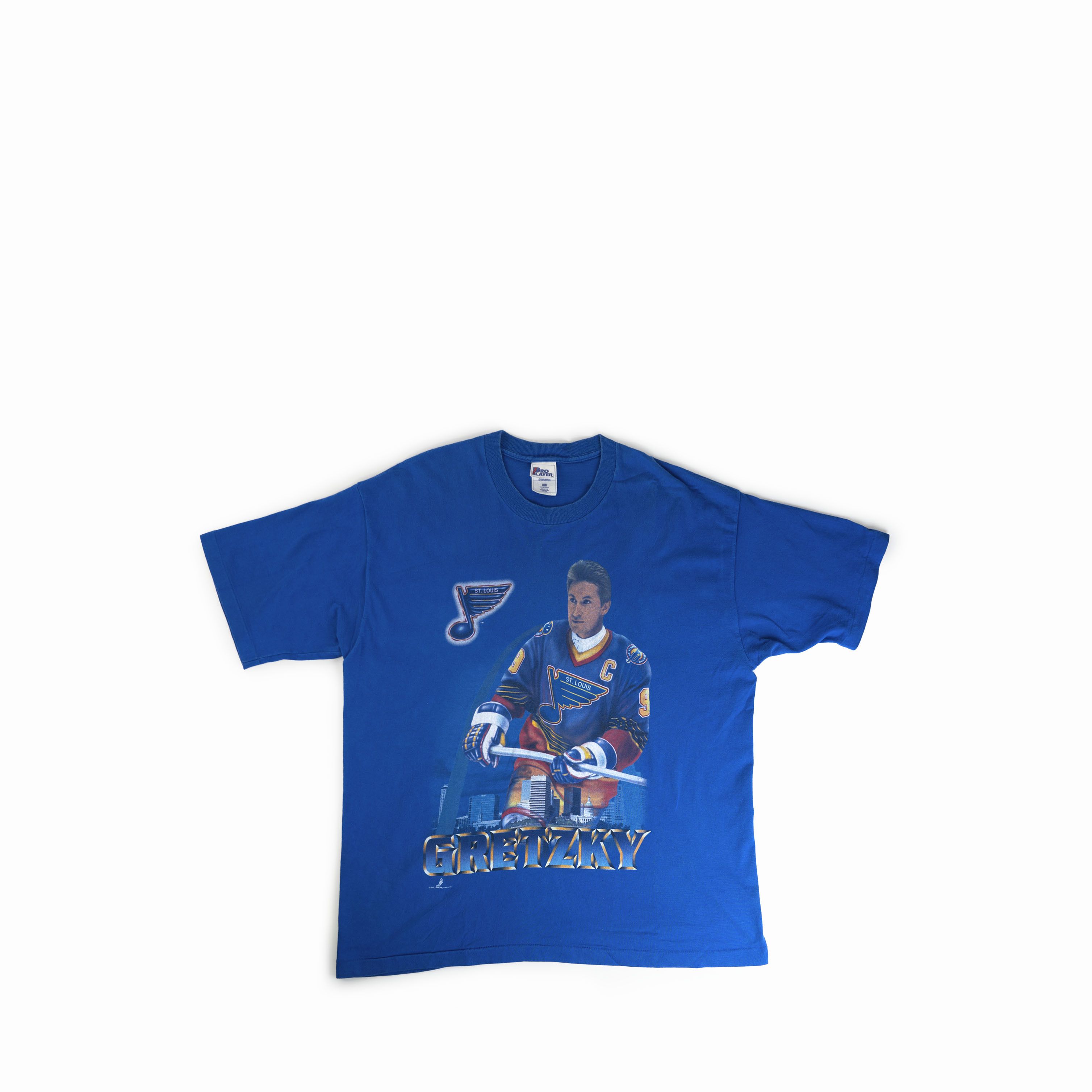 NHL Vintage 1990's Wayne Gretzky St. Louis Blues Tee Shirt Size US XXL / EU 58 / 5 - 1 Thumbnail