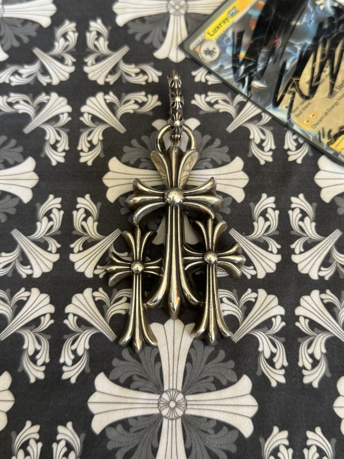 Chrome Hearts Large Triple Cross Bale Pendant