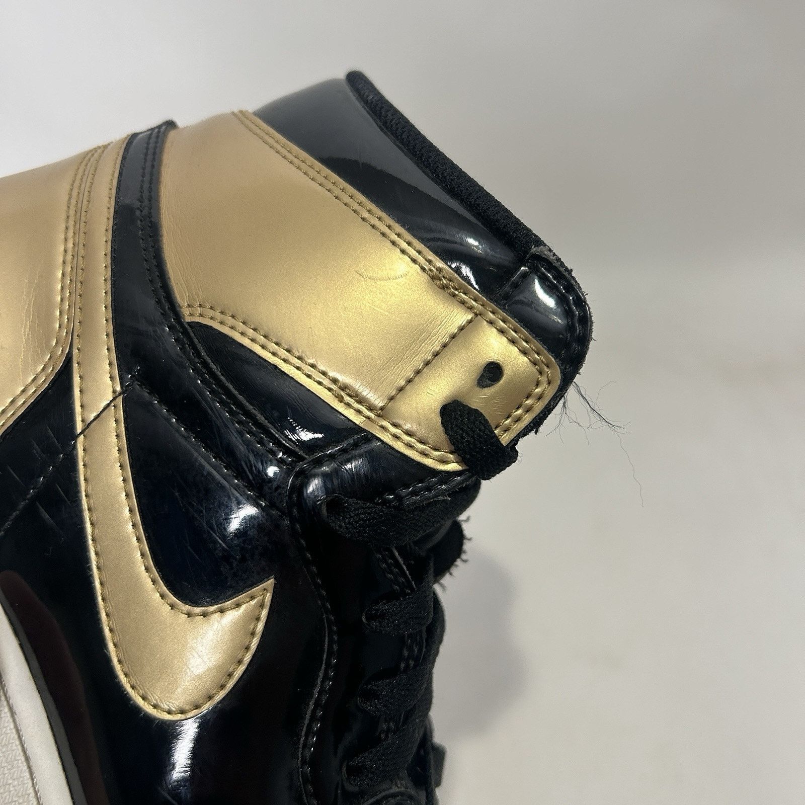 Jordan Brand Nike Air Jordan 1 Retro High OG NRG “Patent Gold Toe" Size US 12 / EU 45 - 12 Thumbnail