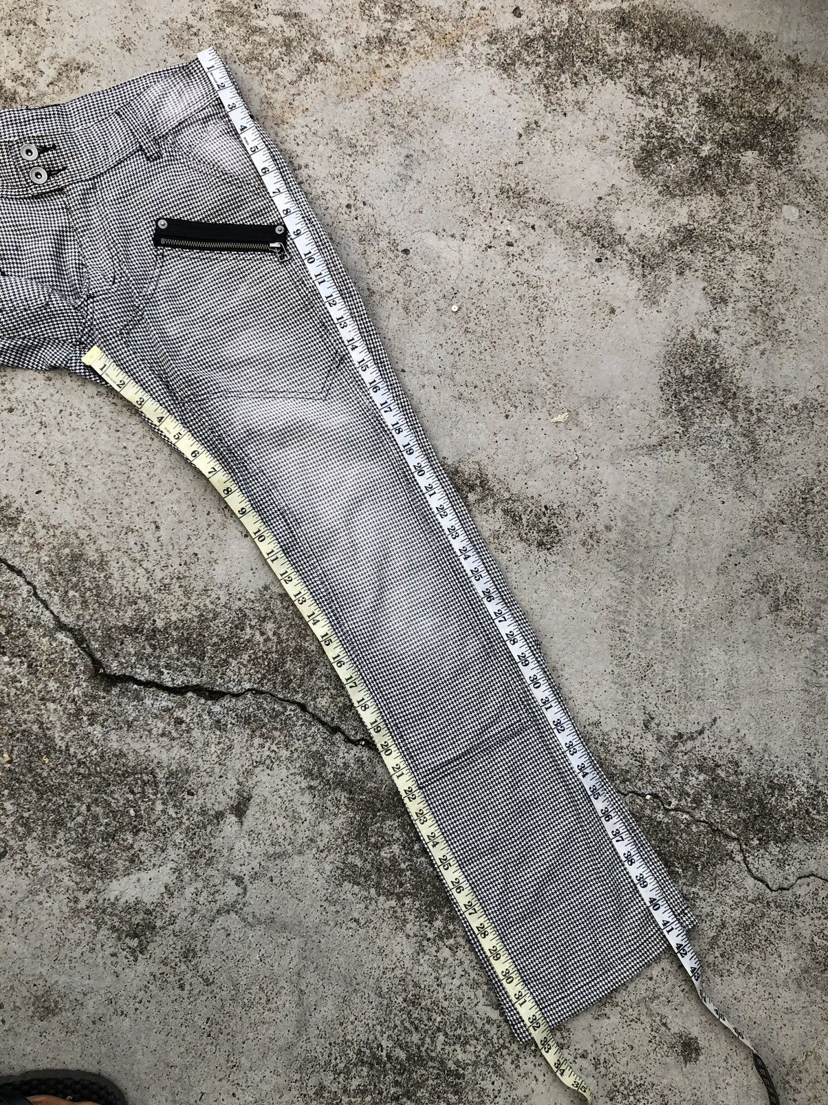Michel Klein × Seditionaries FLARED⚡️DOUBLE KNEE PLAID ZIPPER PUNK STYLE PANT Size US 31 - 9 Thumbnail