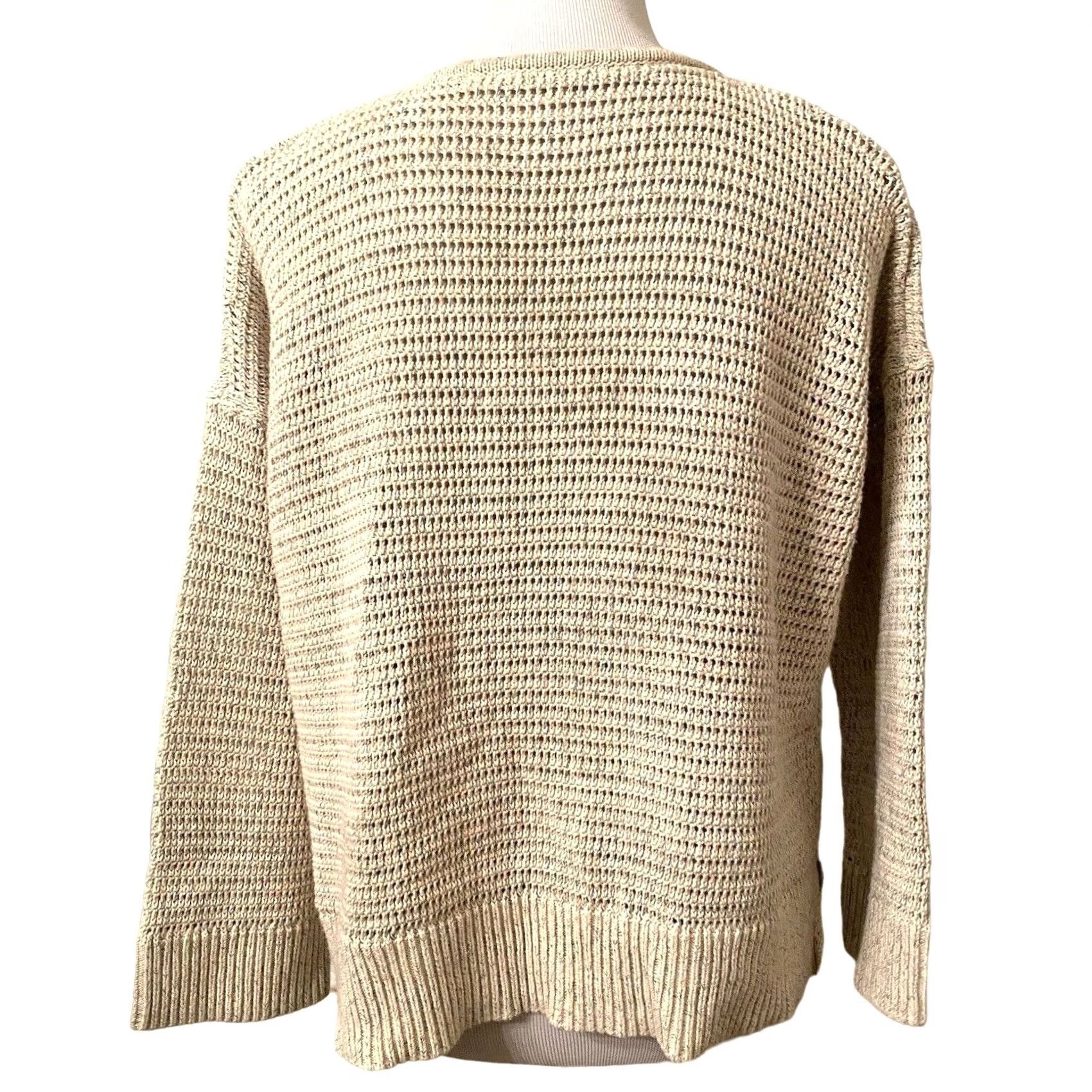 Madewell Madewell Pullover Sweater Rainbow Beige Open Stitch Sz S Womens Size S / US 4 / IT 40 - 5 Thumbnail