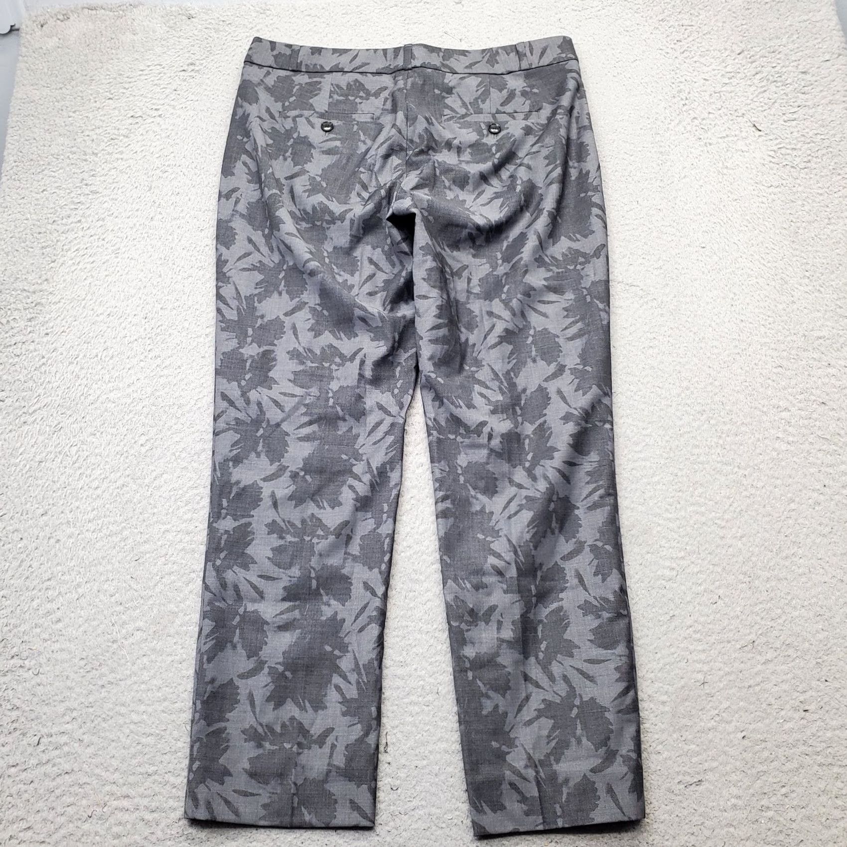 Banana Republic Banana Republic Avery Pants Womens Size 6 Multicolor Floral Stretch Formal Straight Leg Pants Size 28" / US 6 / IT 42 - 2 Thumbnail